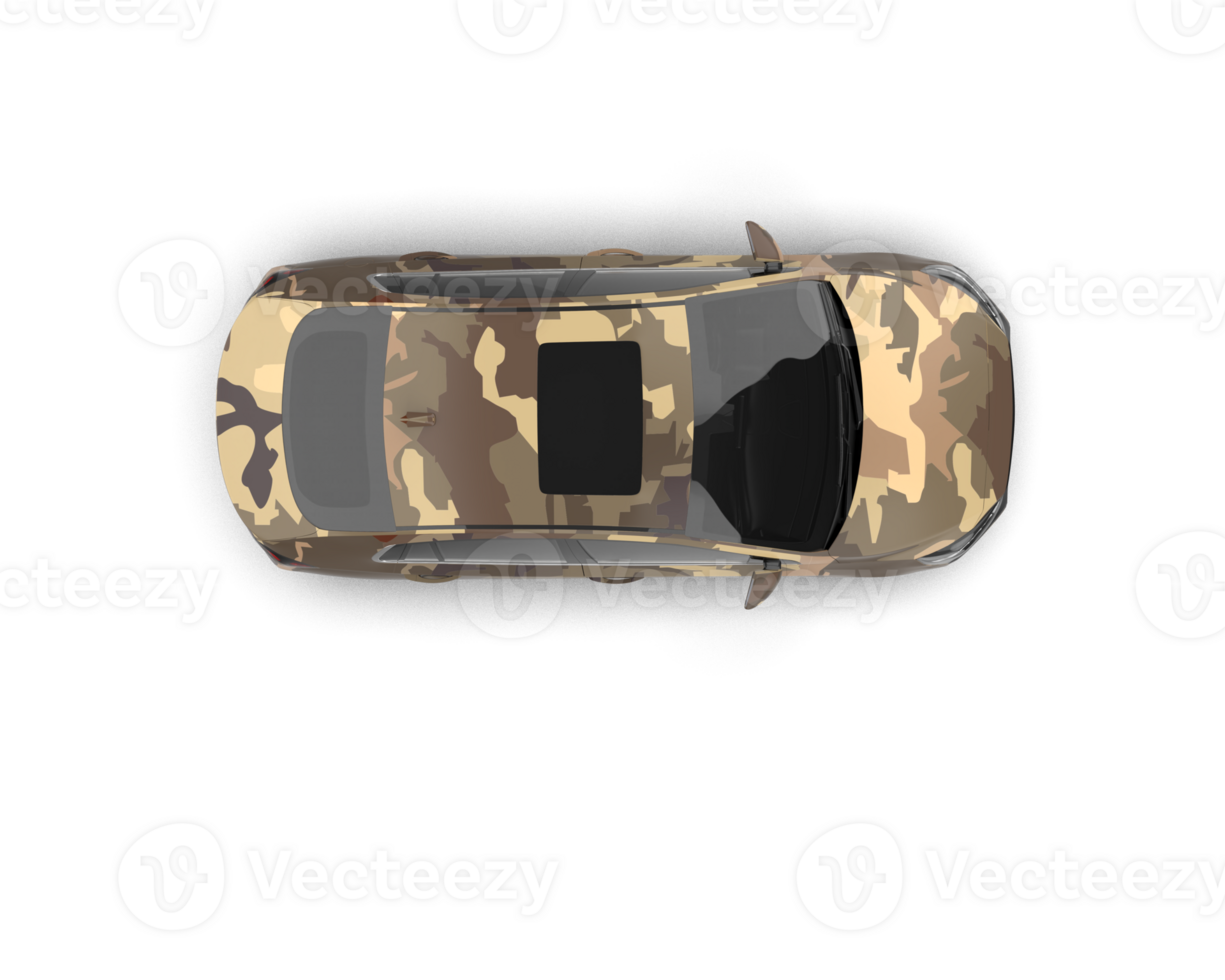 Modern car isolated on background. 3d rendering - illustration png