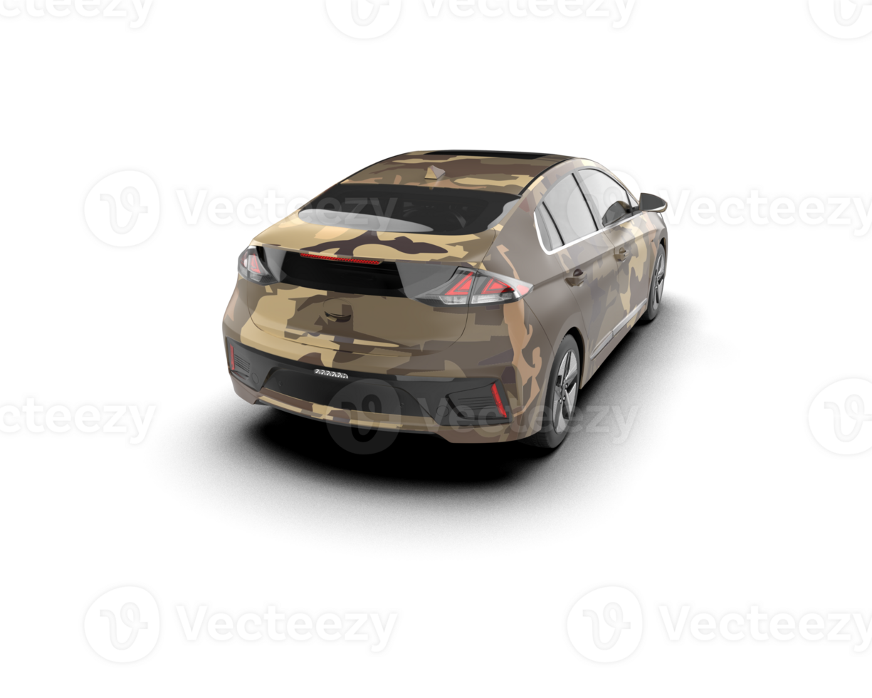 Modern car isolated on background. 3d rendering - illustration png