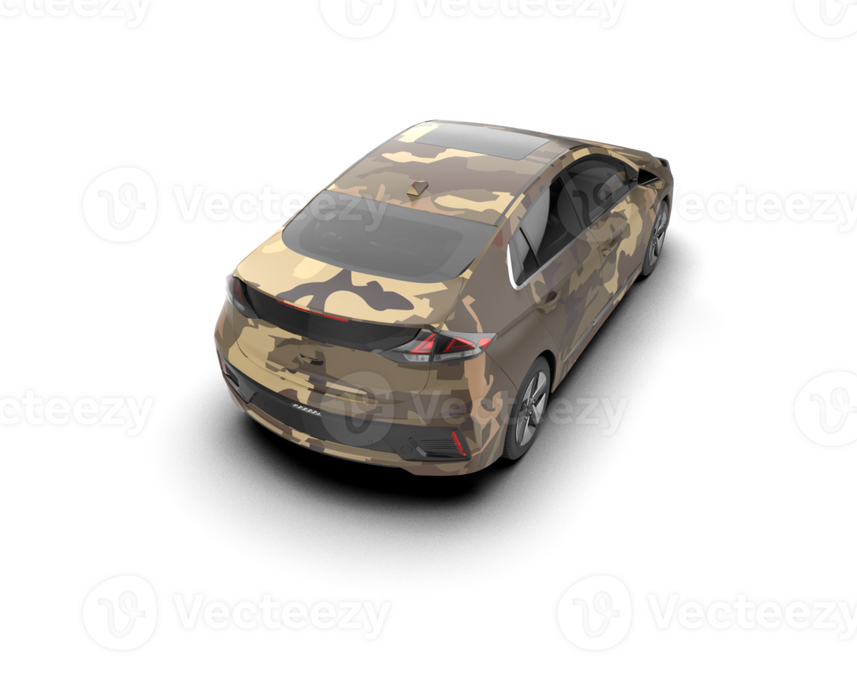 Modern car isolated on background. 3d rendering - illustration png