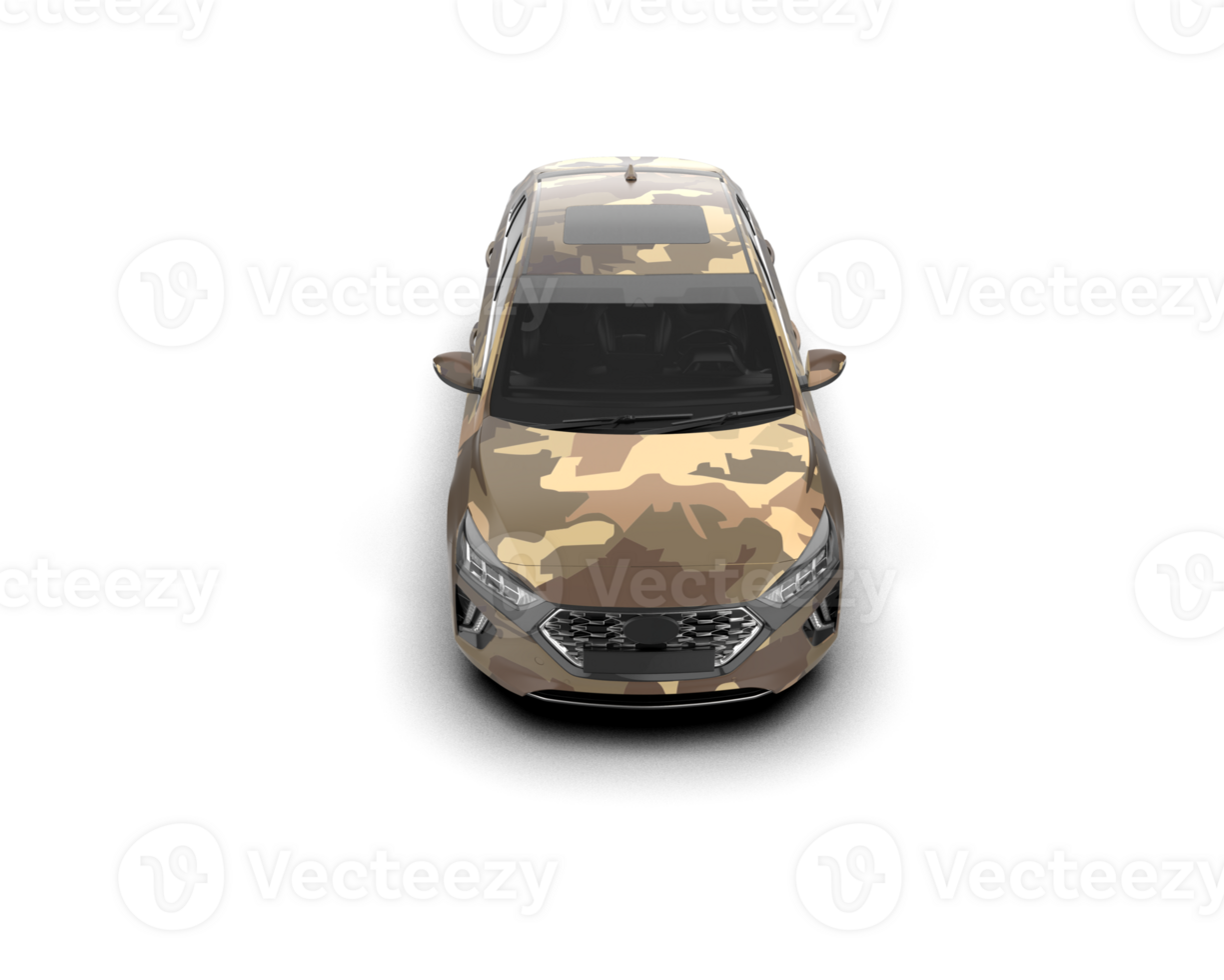 Modern car isolated on background. 3d rendering - illustration png