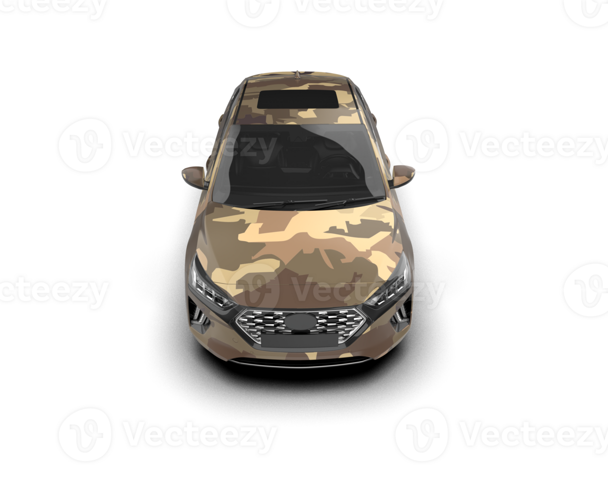 Modern car isolated on background. 3d rendering - illustration png