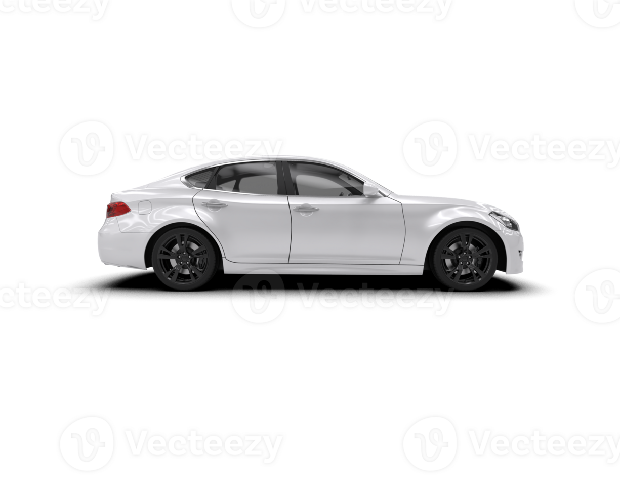 Modern car isolated on background. 3d rendering - illustration png