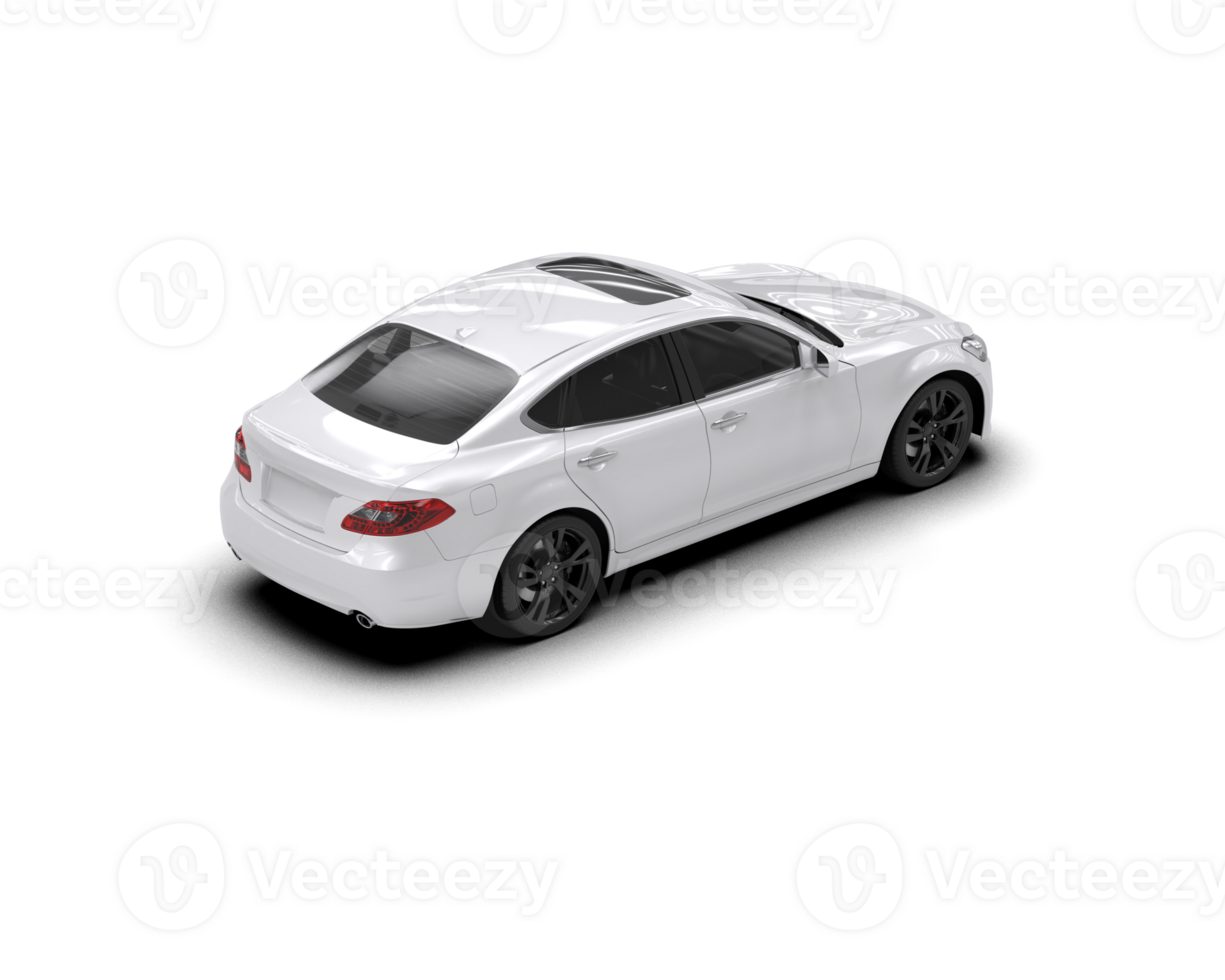 Modern car isolated on background. 3d rendering - illustration png