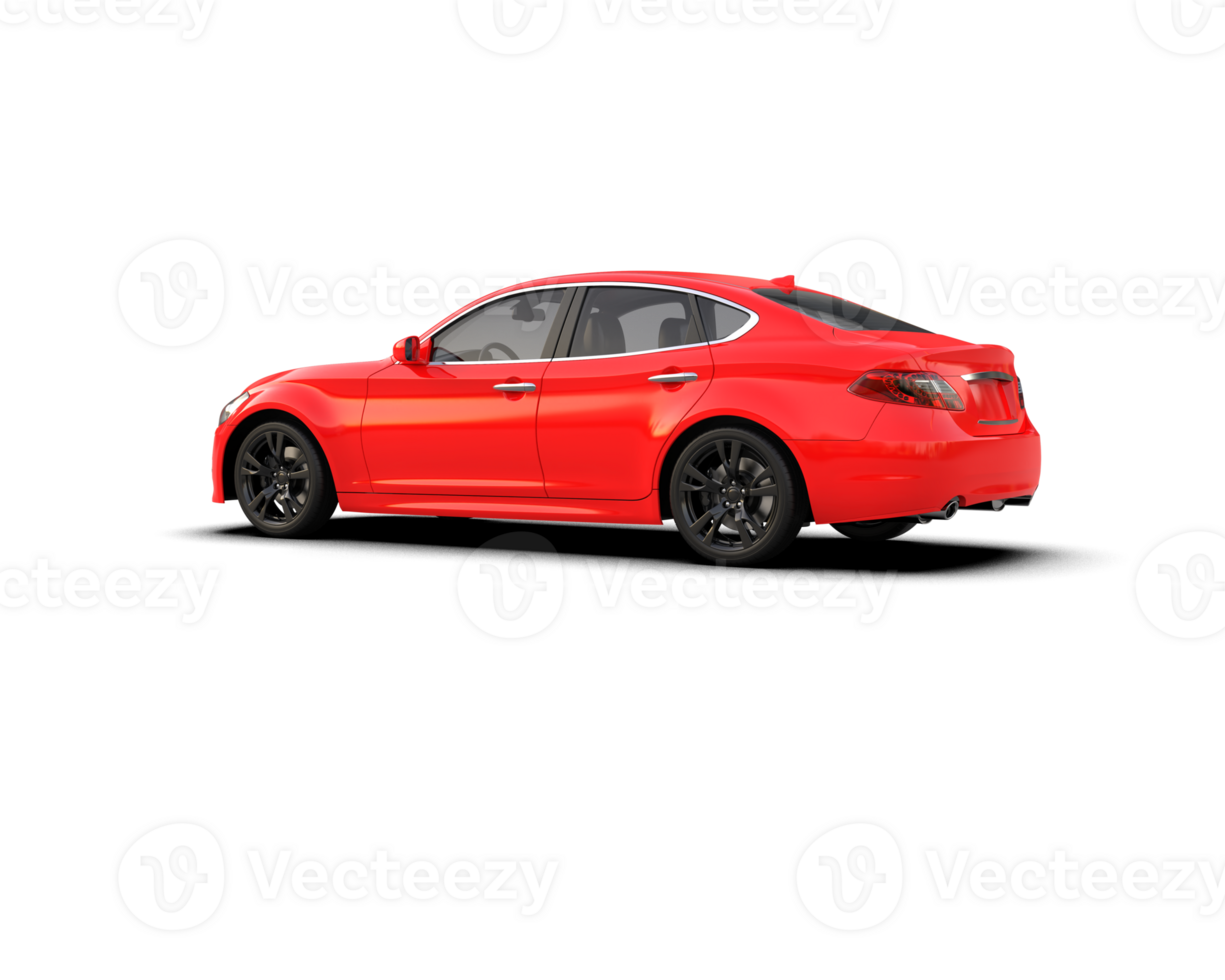 Modern car isolated on background. 3d rendering - illustration png