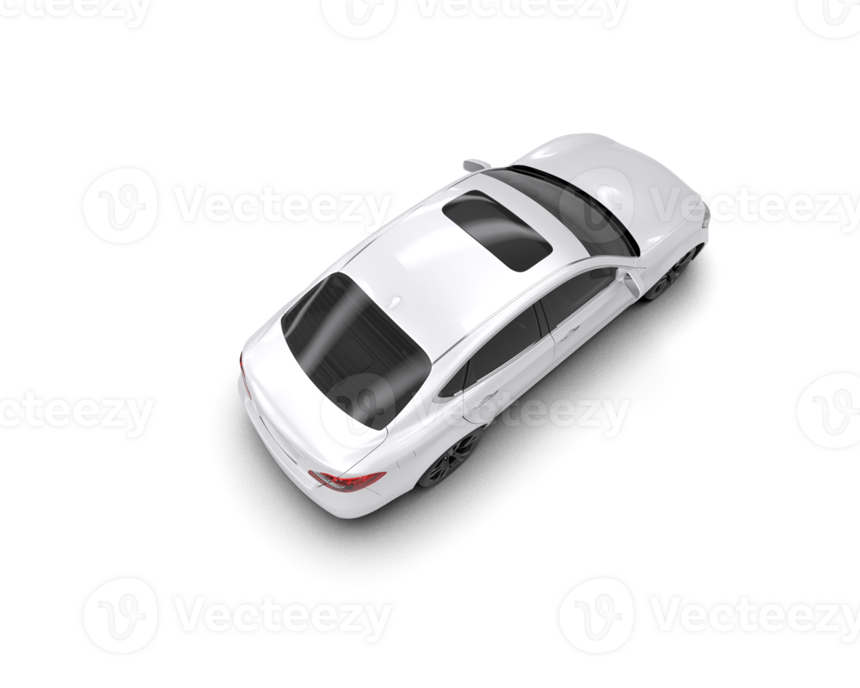 Modern car isolated on background. 3d rendering - illustration png