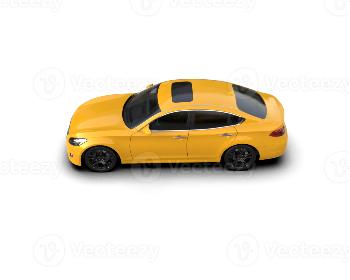 Modern car isolated on background. 3d rendering - illustration png