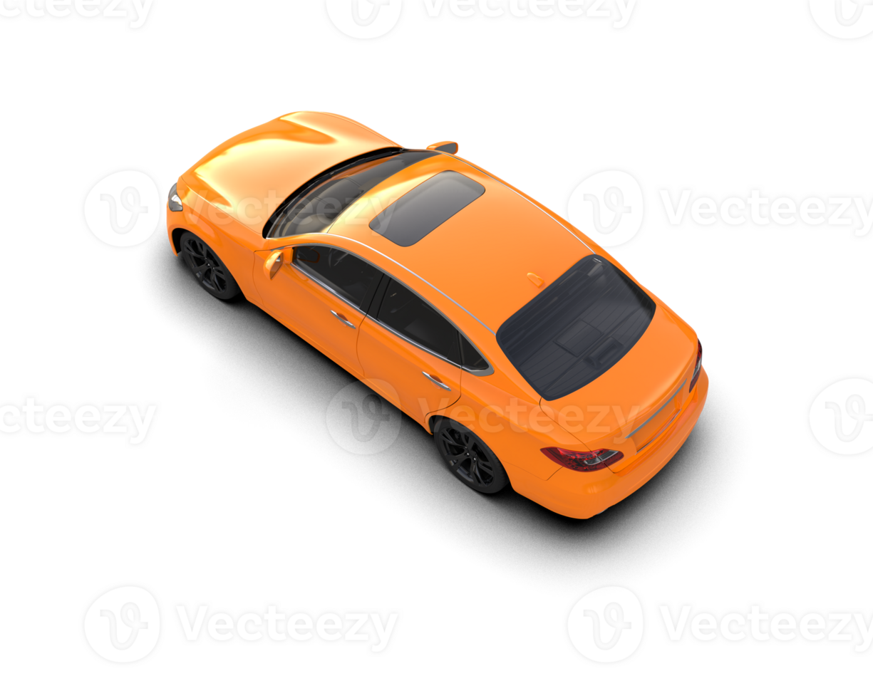 Modern car isolated on background. 3d rendering - illustration png