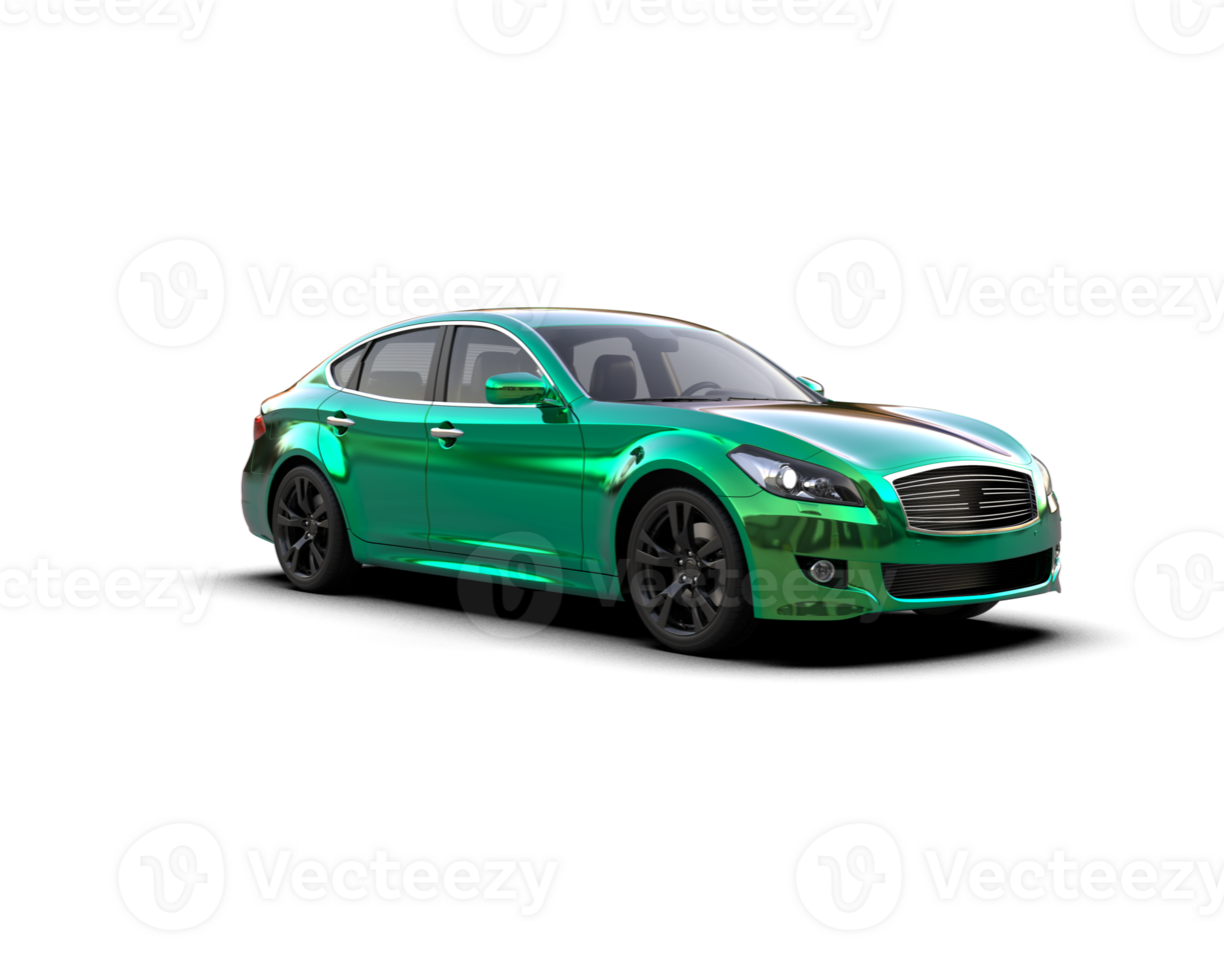 Modern car isolated on background. 3d rendering - illustration png