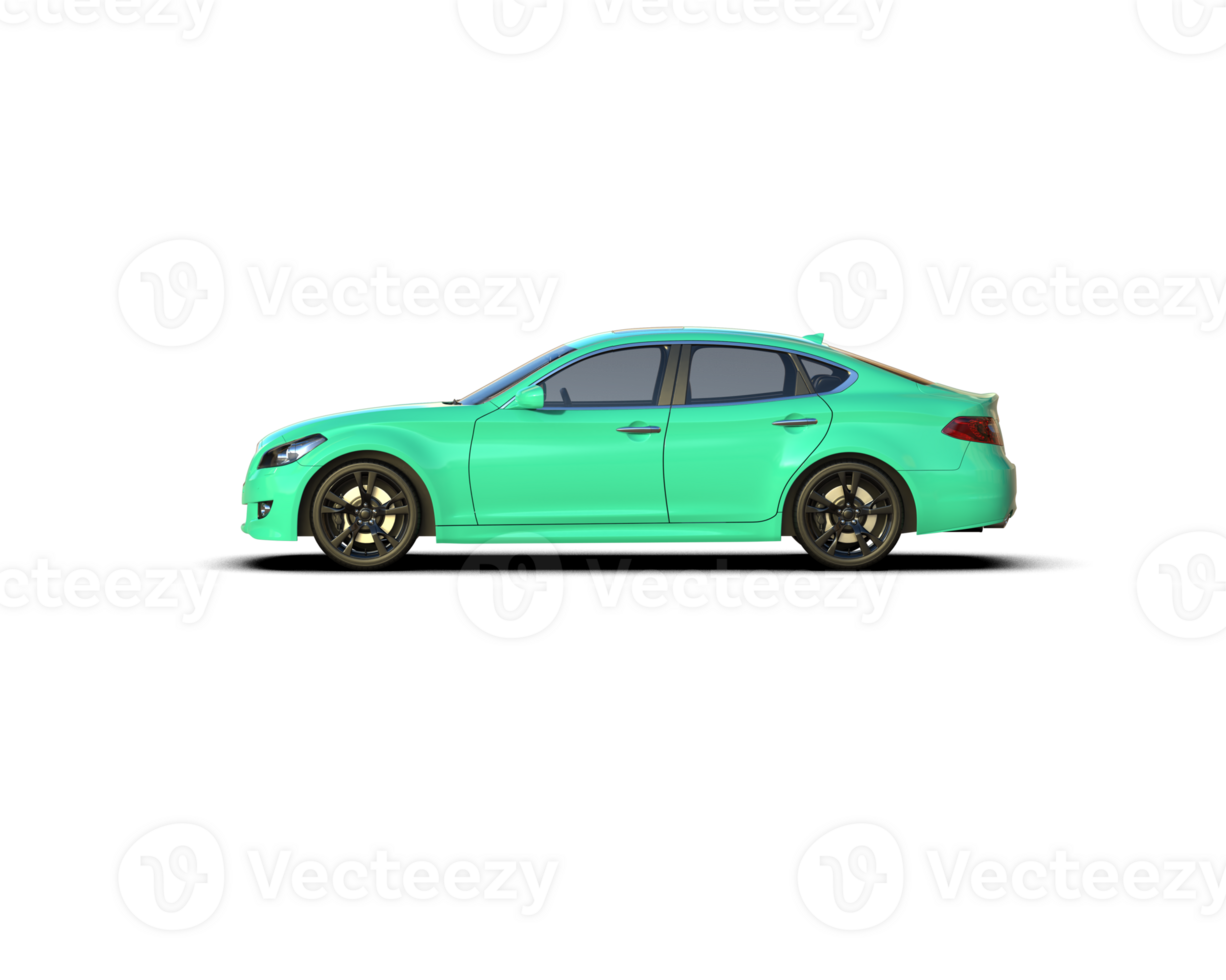 Modern car isolated on background. 3d rendering - illustration png