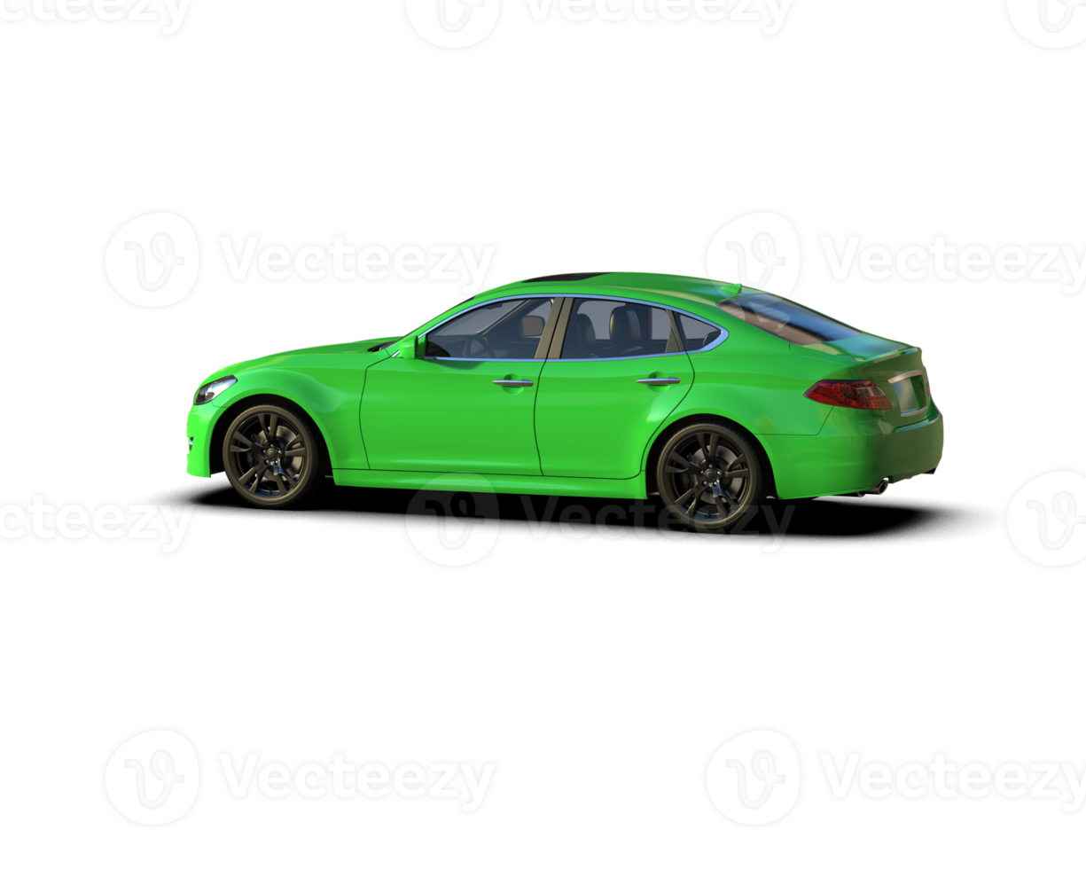 Modern car isolated on background. 3d rendering - illustration png