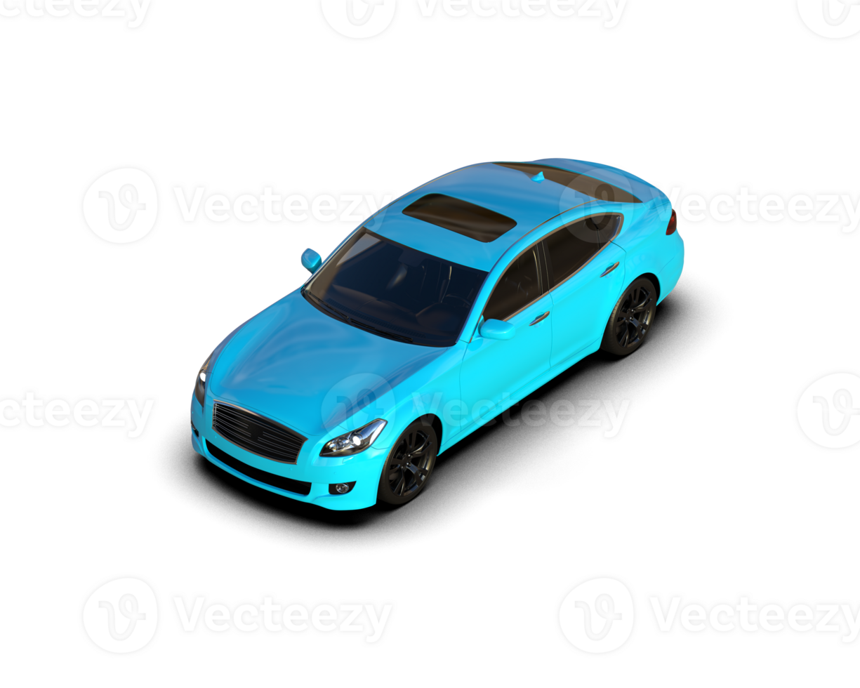Modern car isolated on background. 3d rendering - illustration png