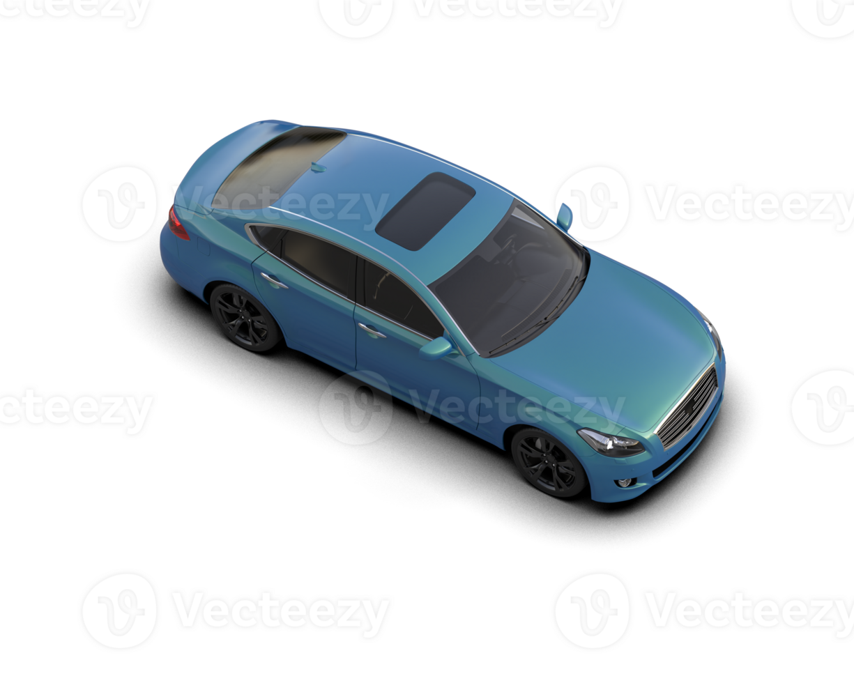 Modern car isolated on background. 3d rendering - illustration png
