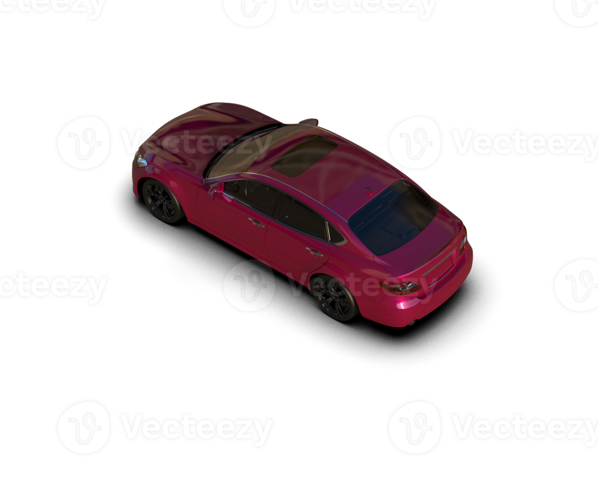 Modern car isolated on background. 3d rendering - illustration png