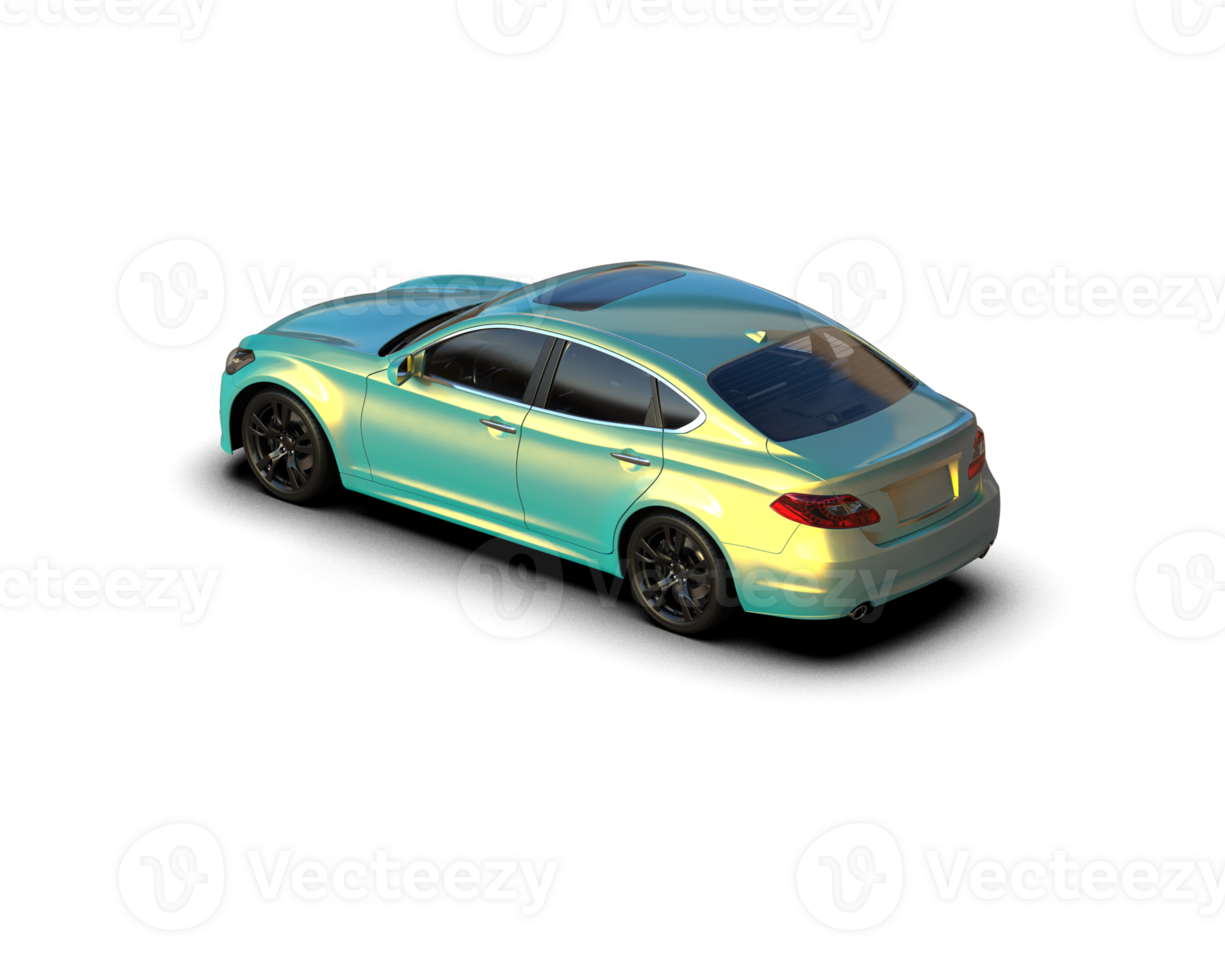Modern car isolated on background. 3d rendering - illustration png