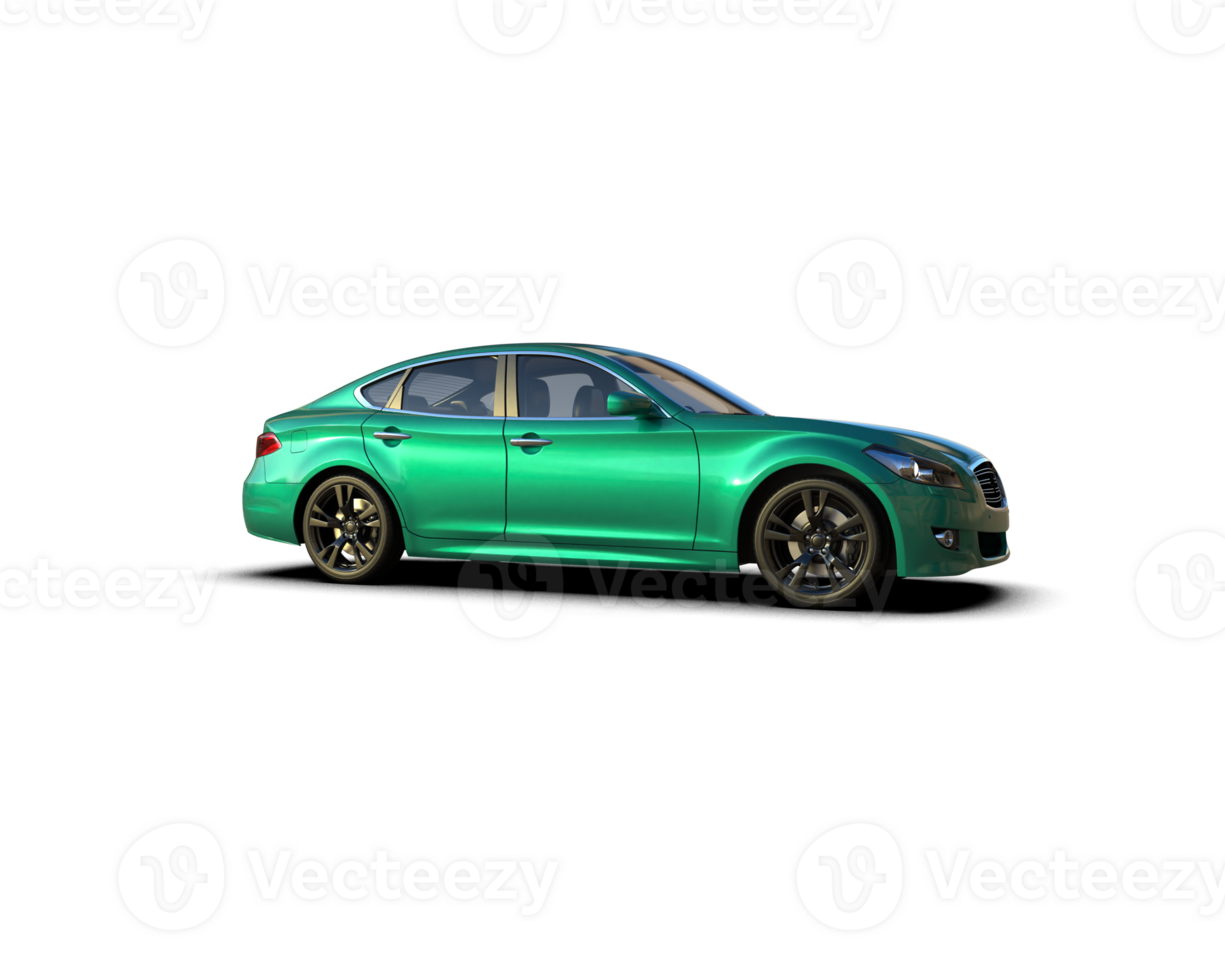 Modern car isolated on background. 3d rendering - illustration png