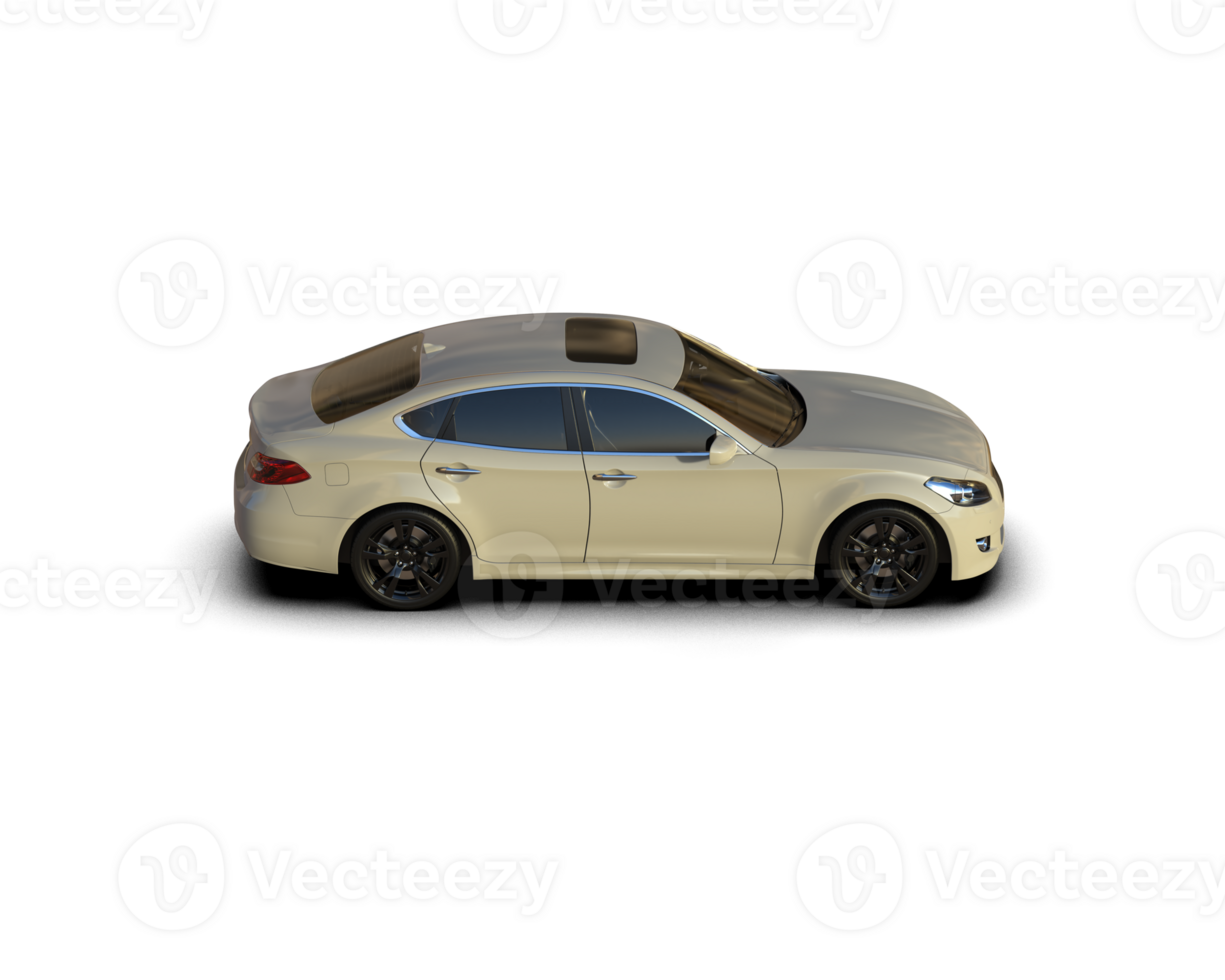 Modern car isolated on background. 3d rendering - illustration png
