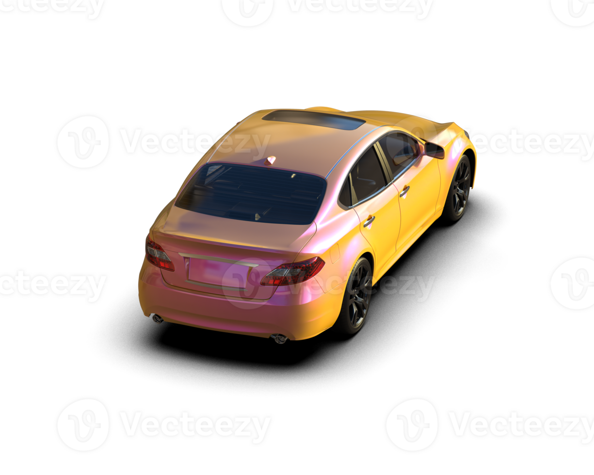 Modern car isolated on background. 3d rendering - illustration png