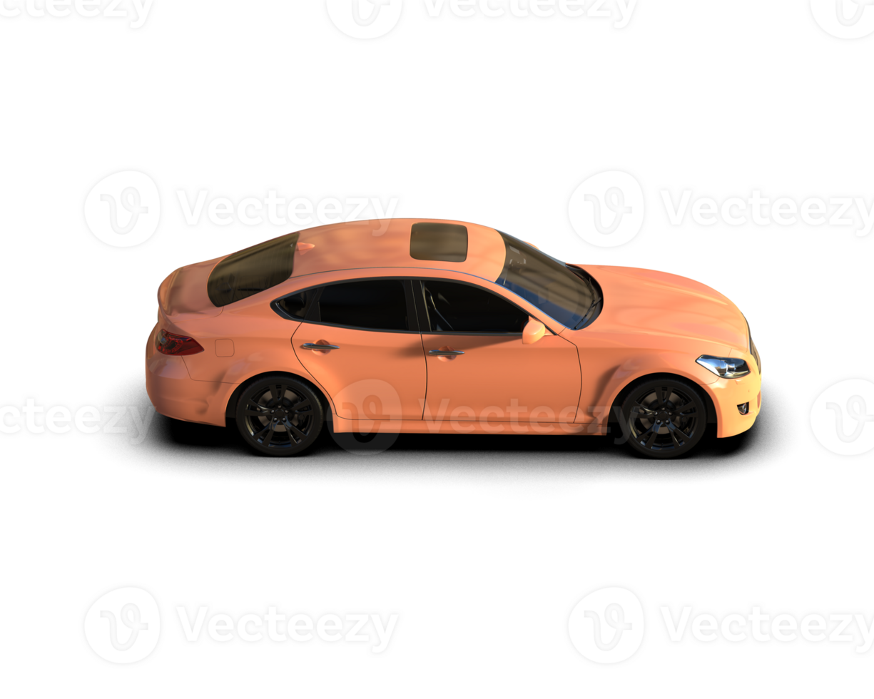 Modern car isolated on background. 3d rendering - illustration png