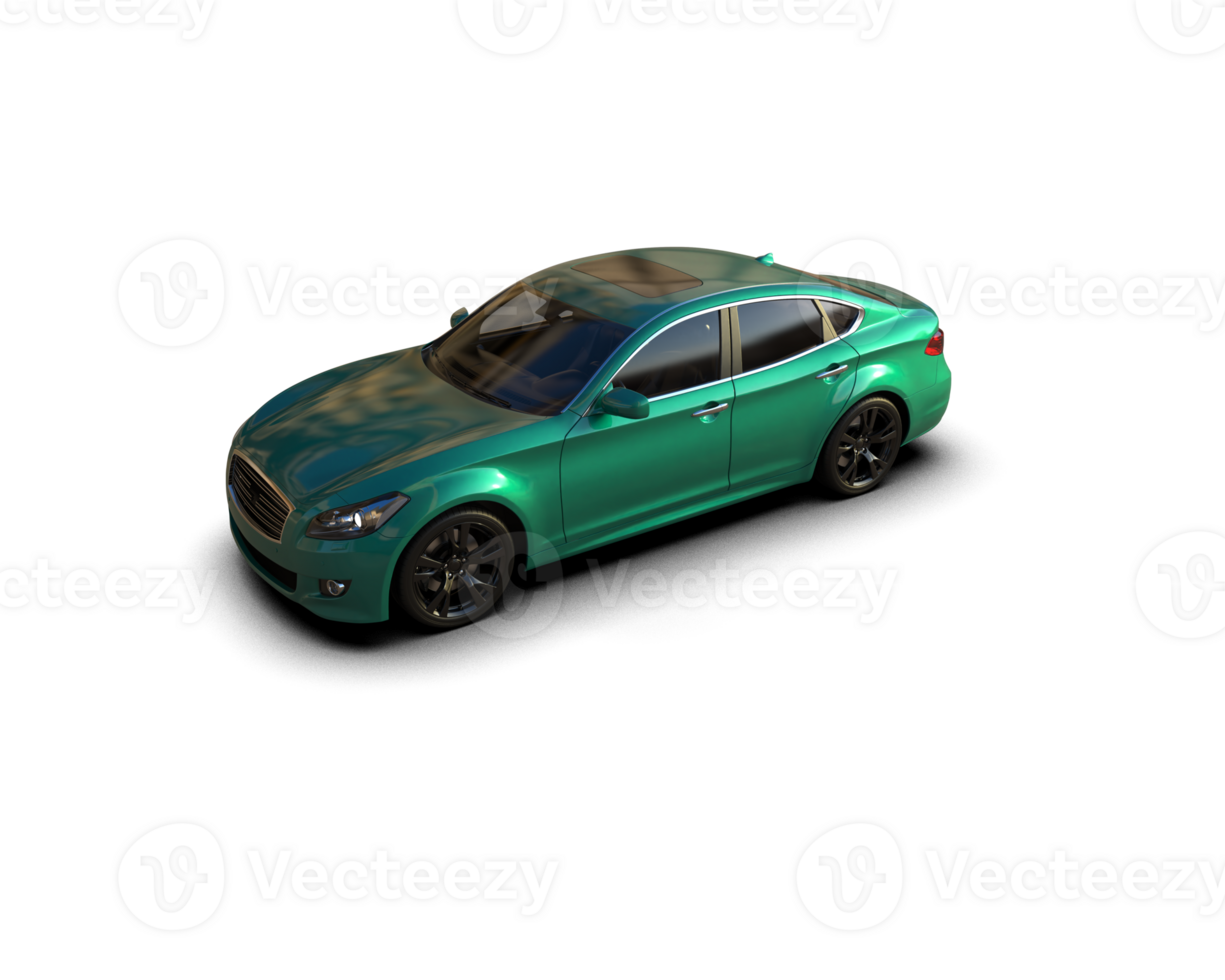 Modern car isolated on background. 3d rendering - illustration png