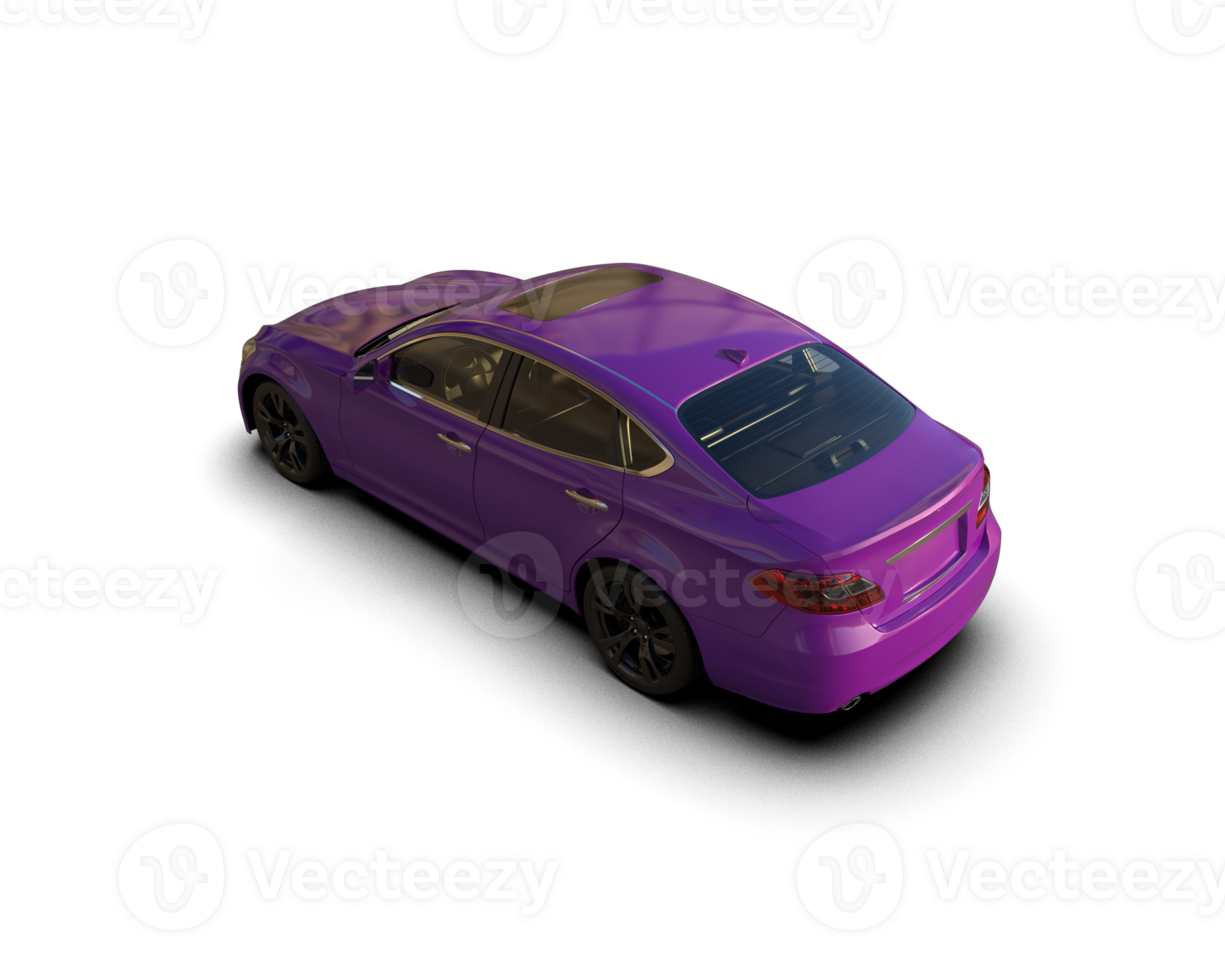 Modern car isolated on background. 3d rendering - illustration png