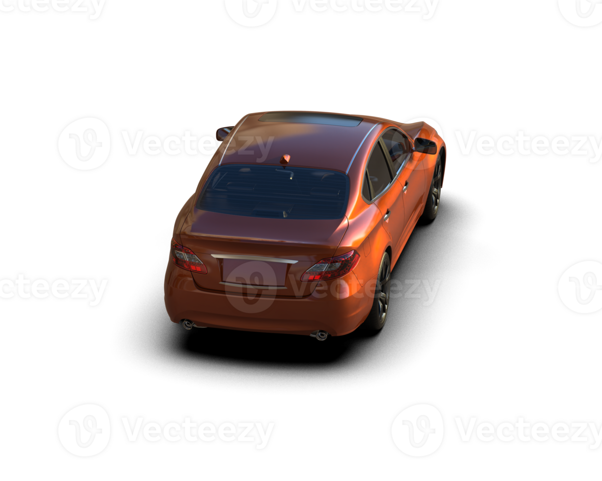 Modern car isolated on background. 3d rendering - illustration png