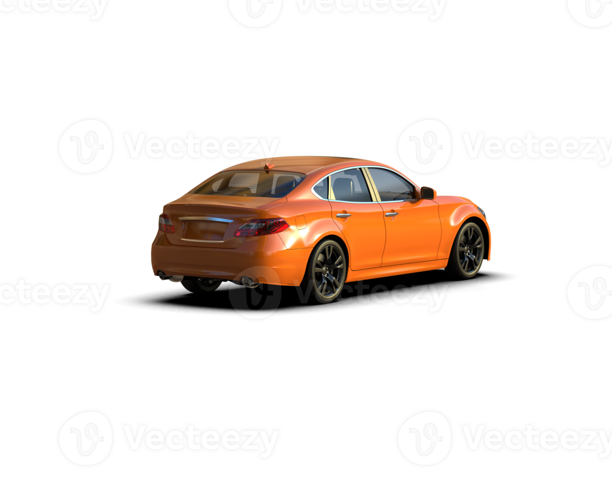 Modern car isolated on background. 3d rendering - illustration png