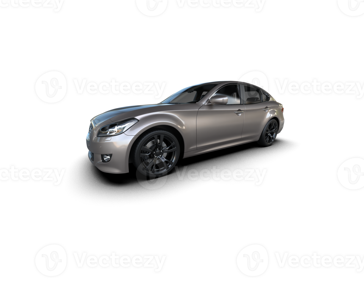 Modern car isolated on background. 3d rendering - illustration png