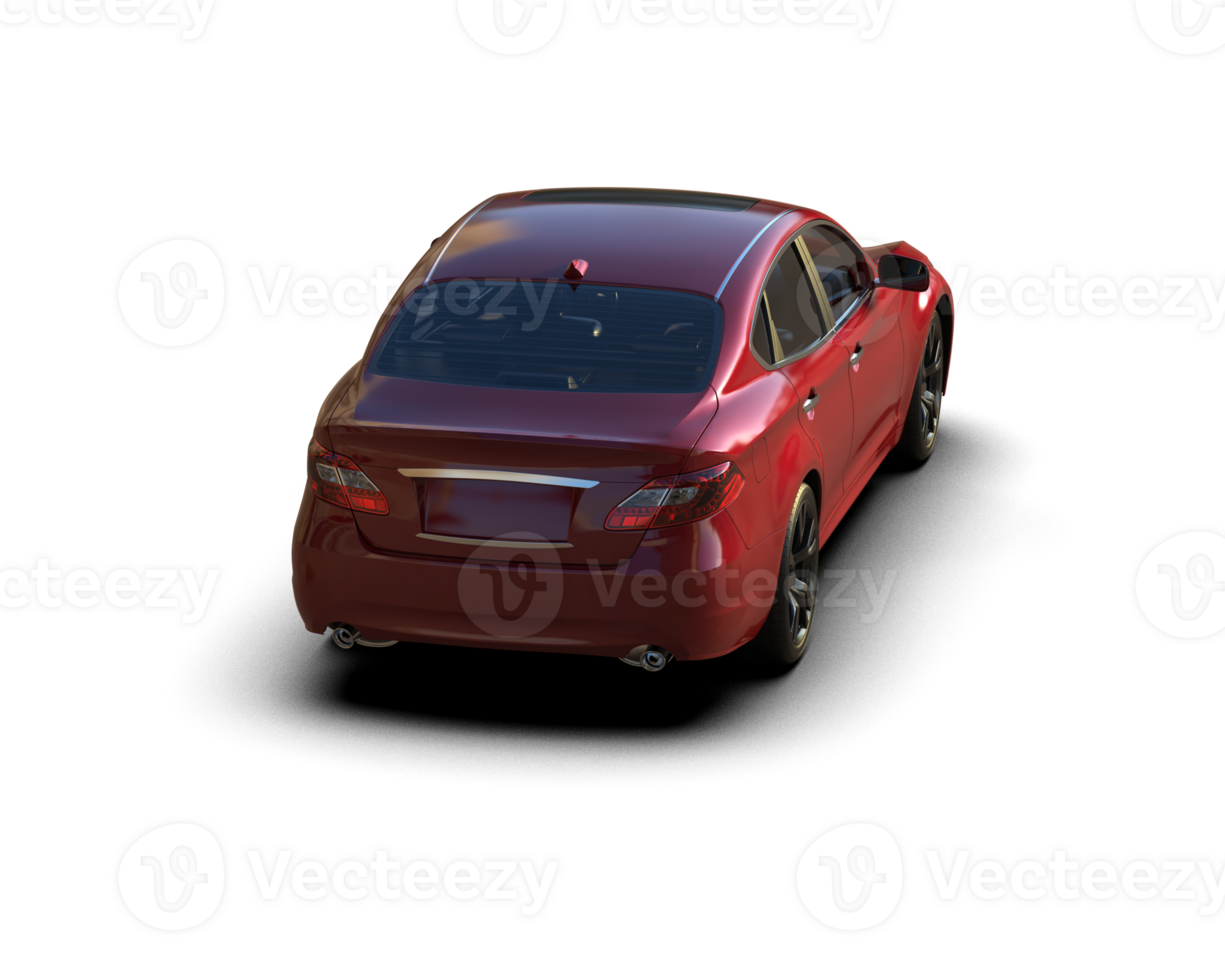 Modern car isolated on background. 3d rendering - illustration png