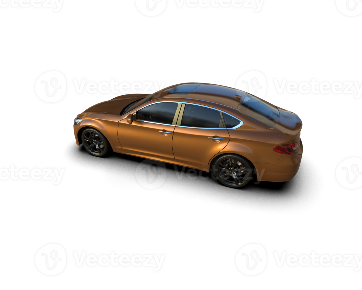 Modern car isolated on background. 3d rendering - illustration png