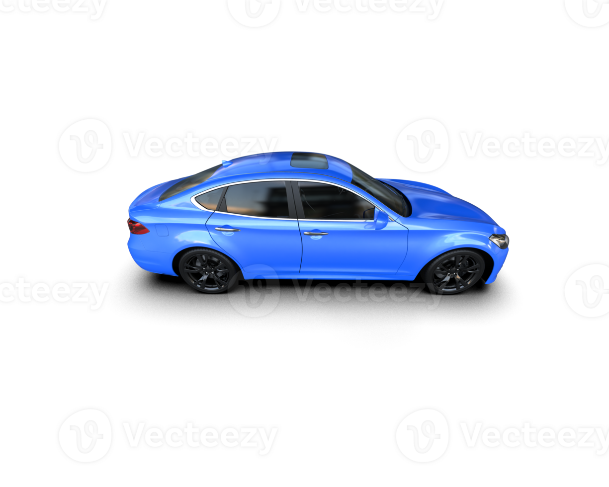 Modern car isolated on background. 3d rendering - illustration png