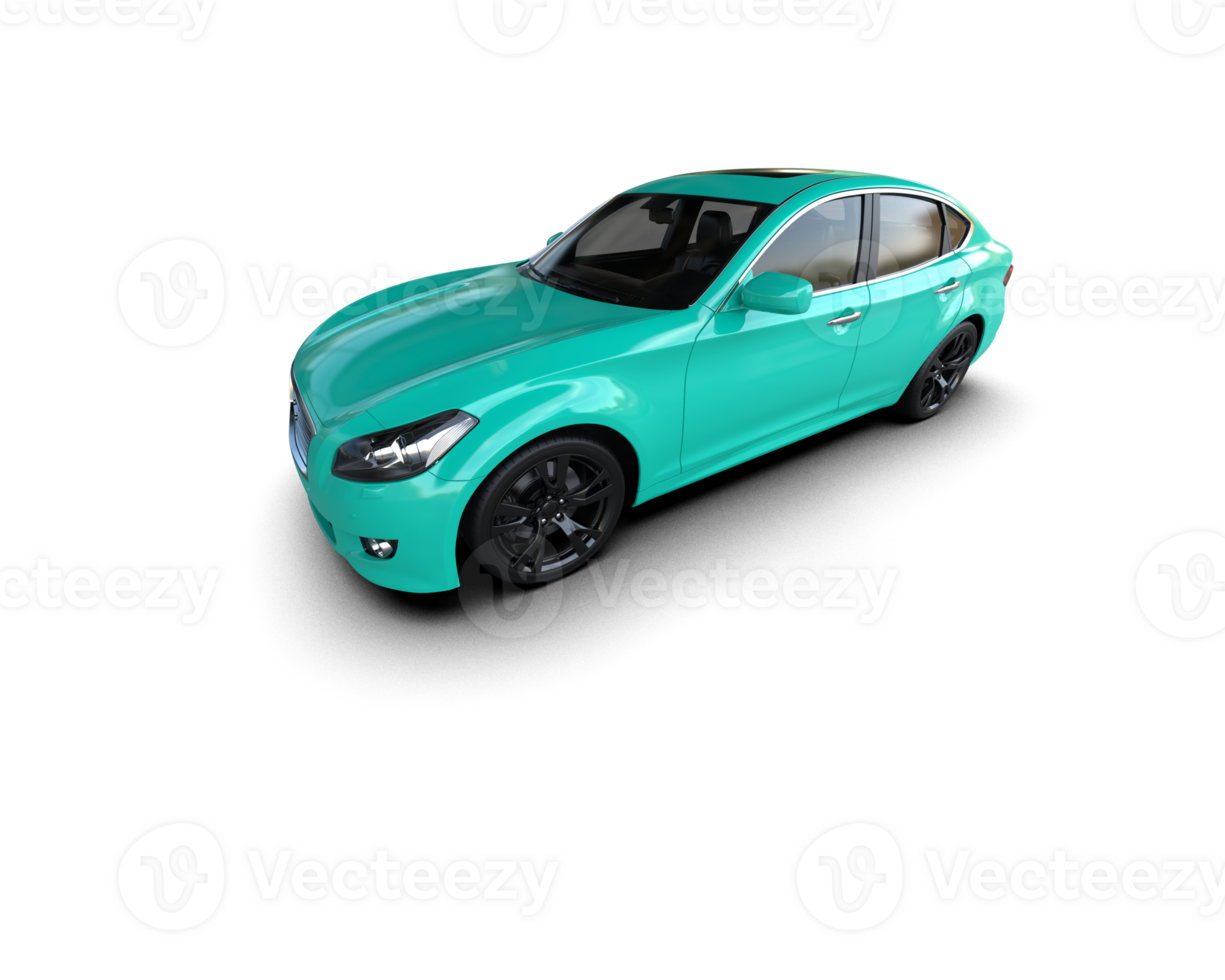 Modern car isolated on background. 3d rendering - illustration png