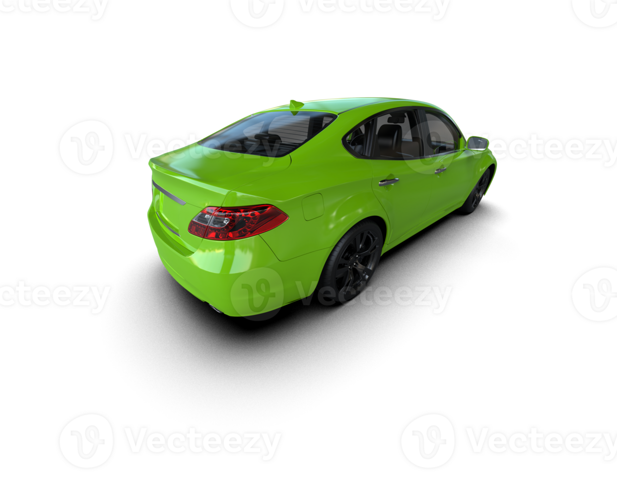 Modern car isolated on background. 3d rendering - illustration png