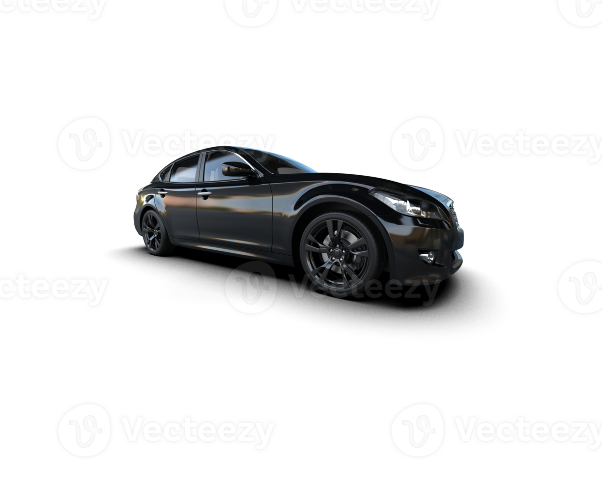 Modern car isolated on background. 3d rendering - illustration png