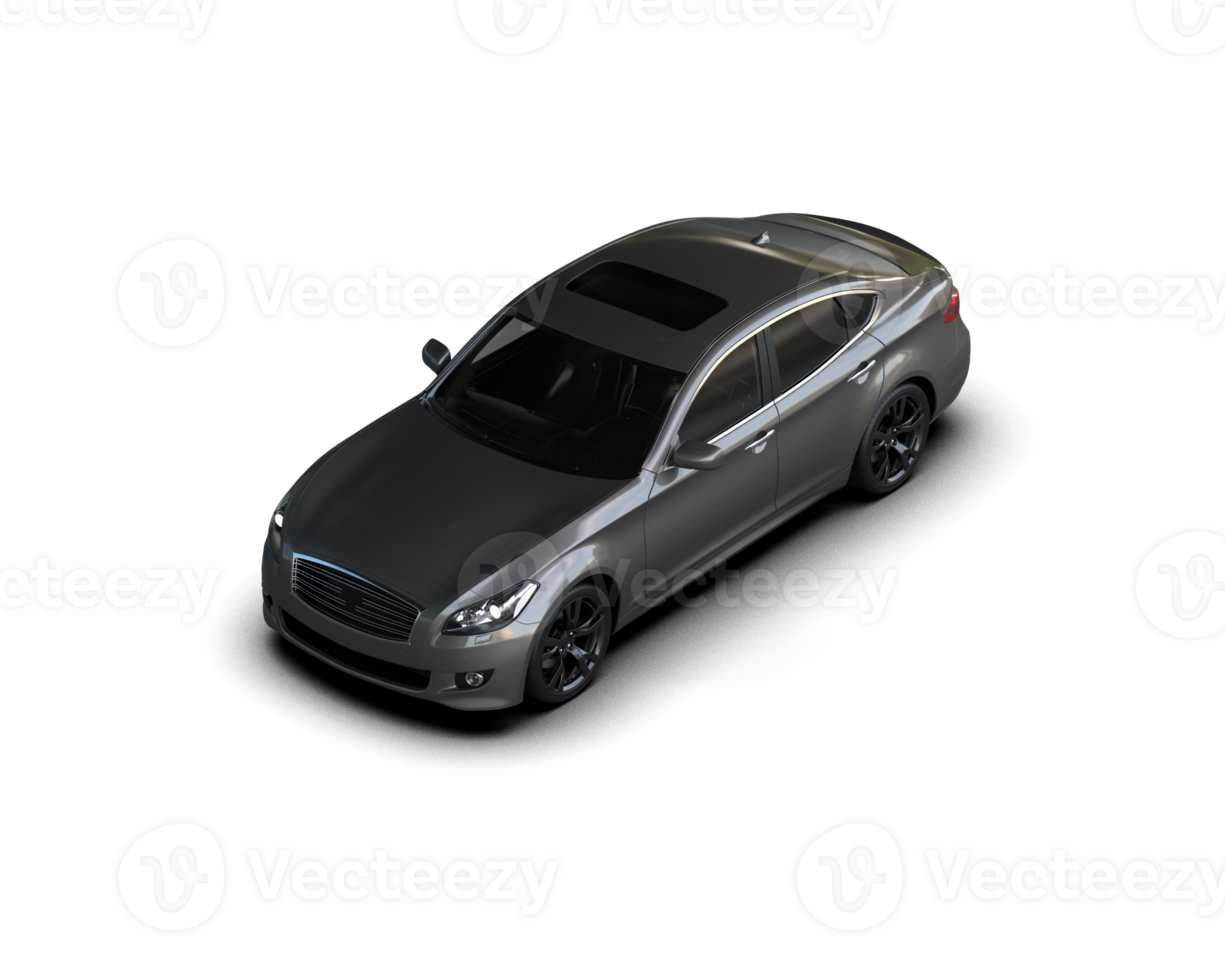 Modern car isolated on background. 3d rendering - illustration png