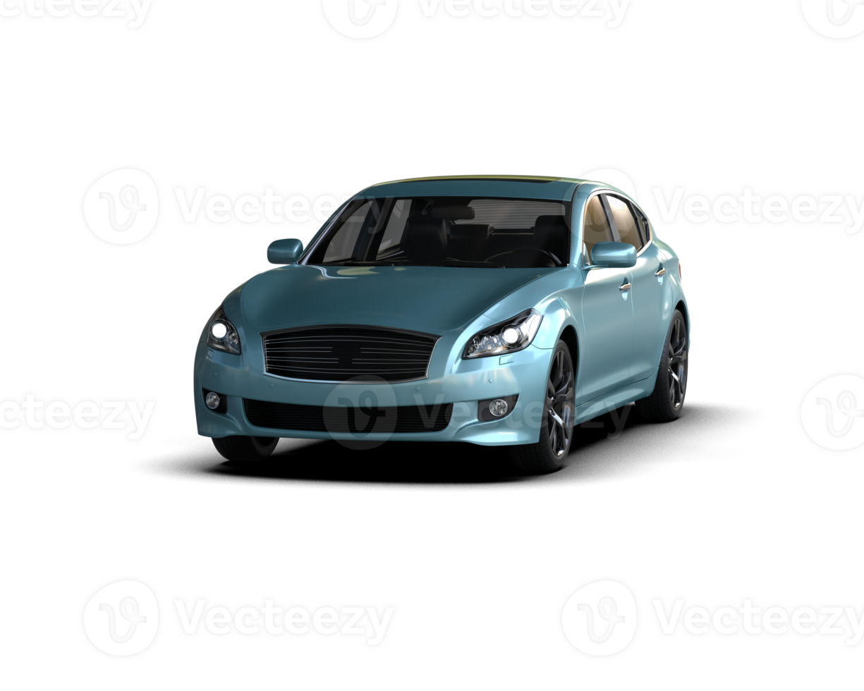 Modern car isolated on background. 3d rendering - illustration png