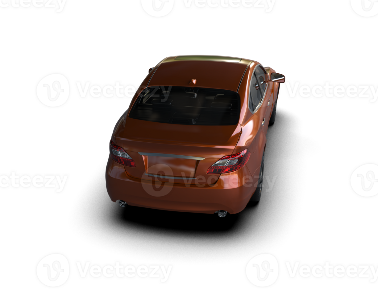 Modern car isolated on background. 3d rendering - illustration png