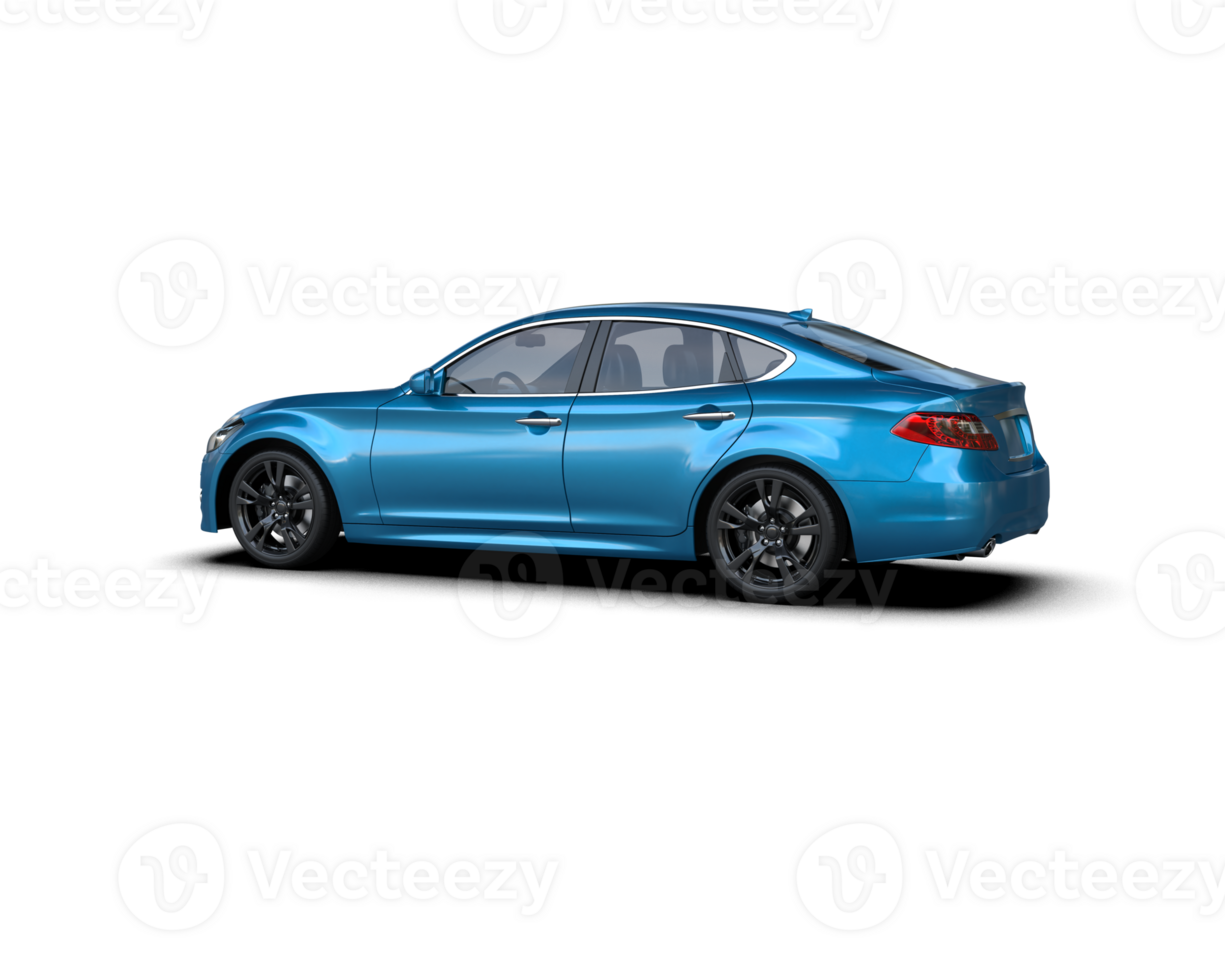 Modern car isolated on background. 3d rendering - illustration png