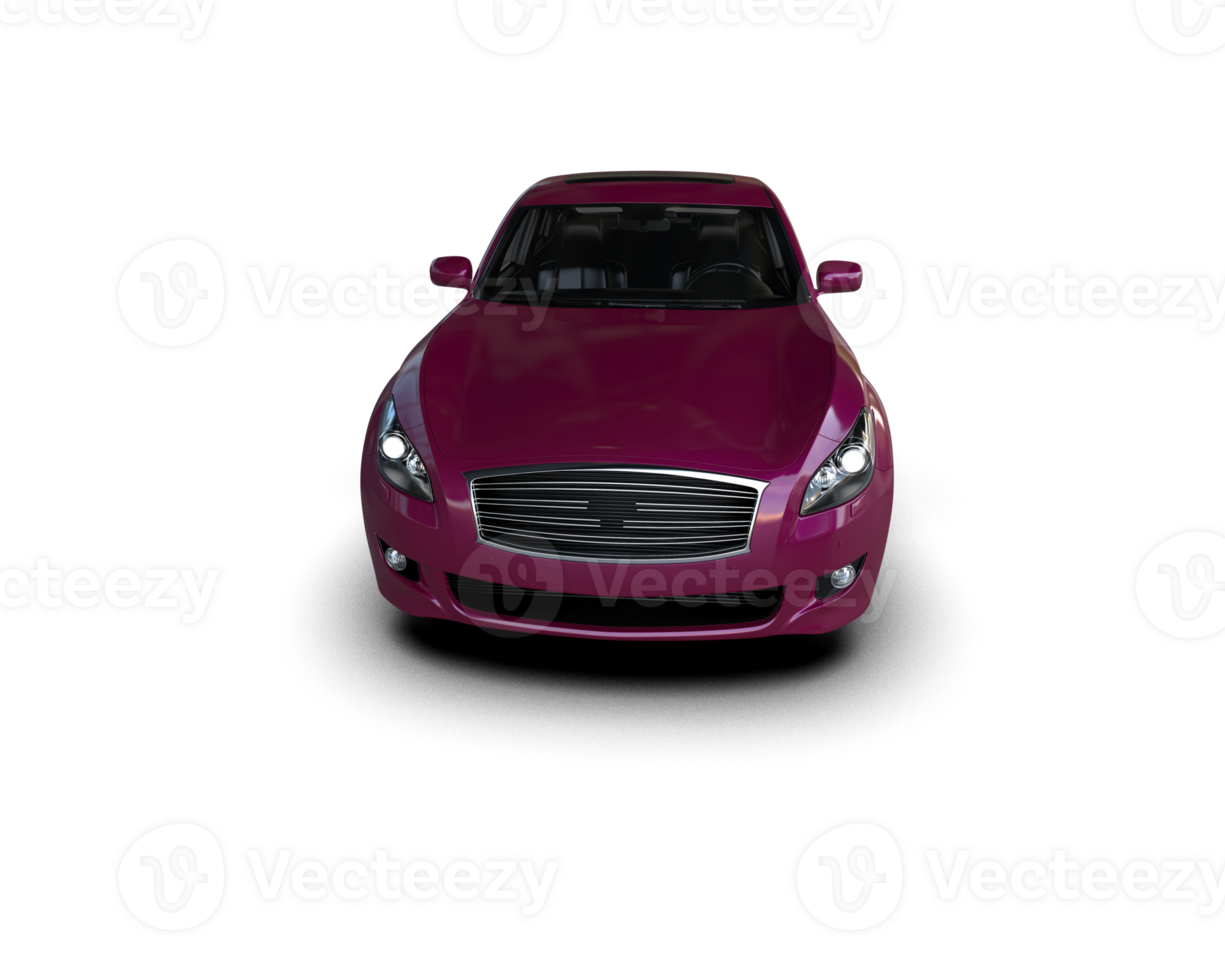Modern car isolated on background. 3d rendering - illustration png