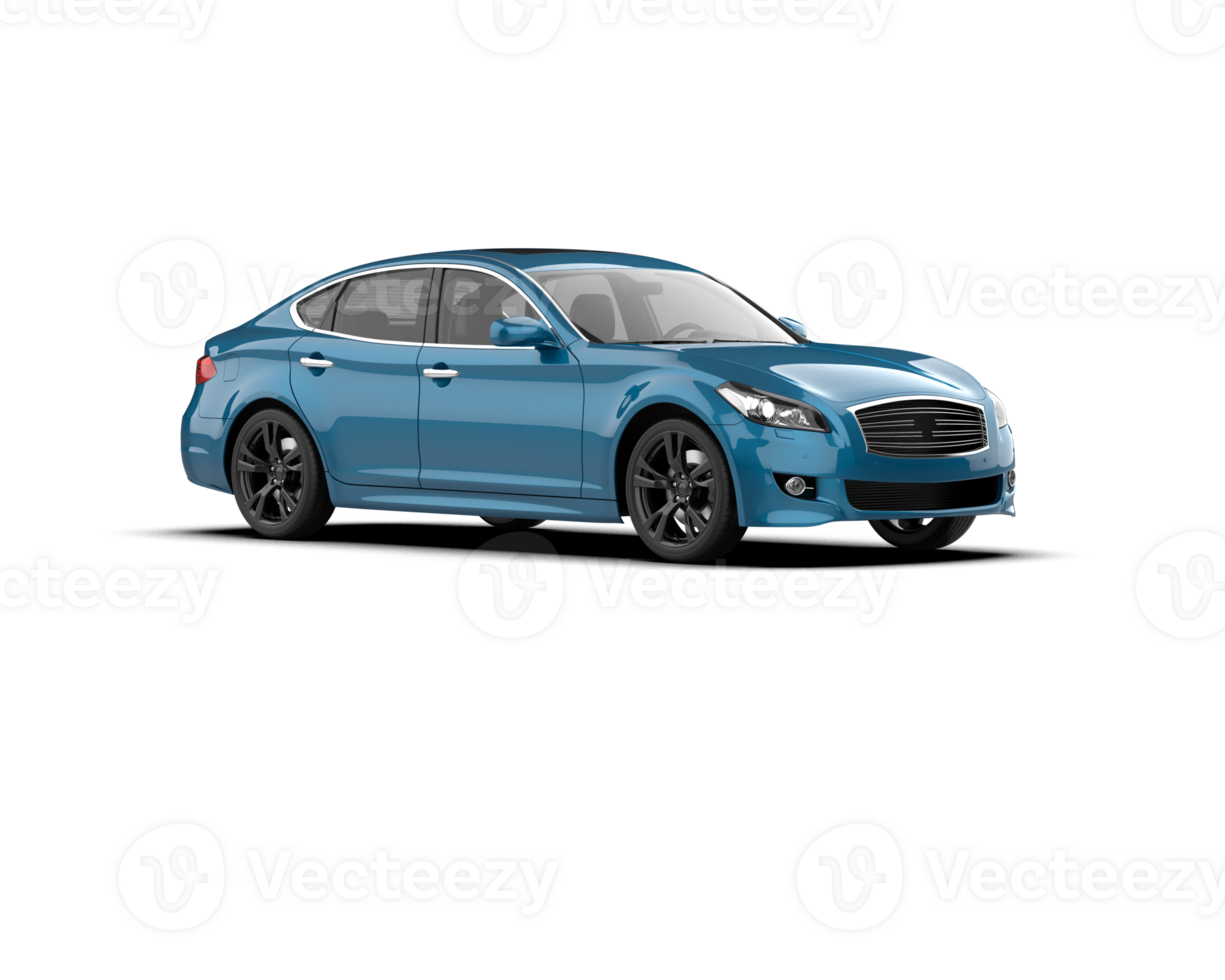 Modern car isolated on background. 3d rendering - illustration png