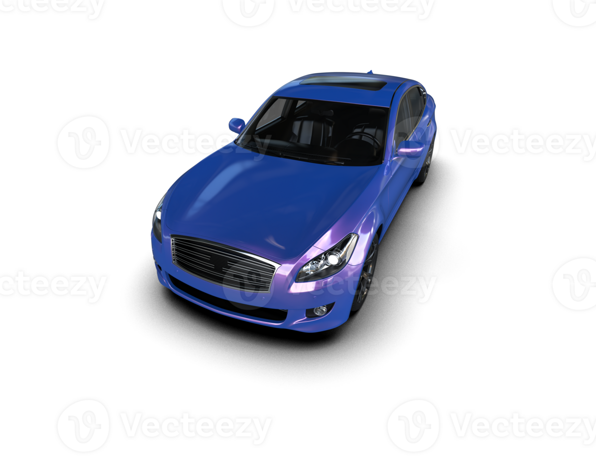 Modern car isolated on background. 3d rendering - illustration png