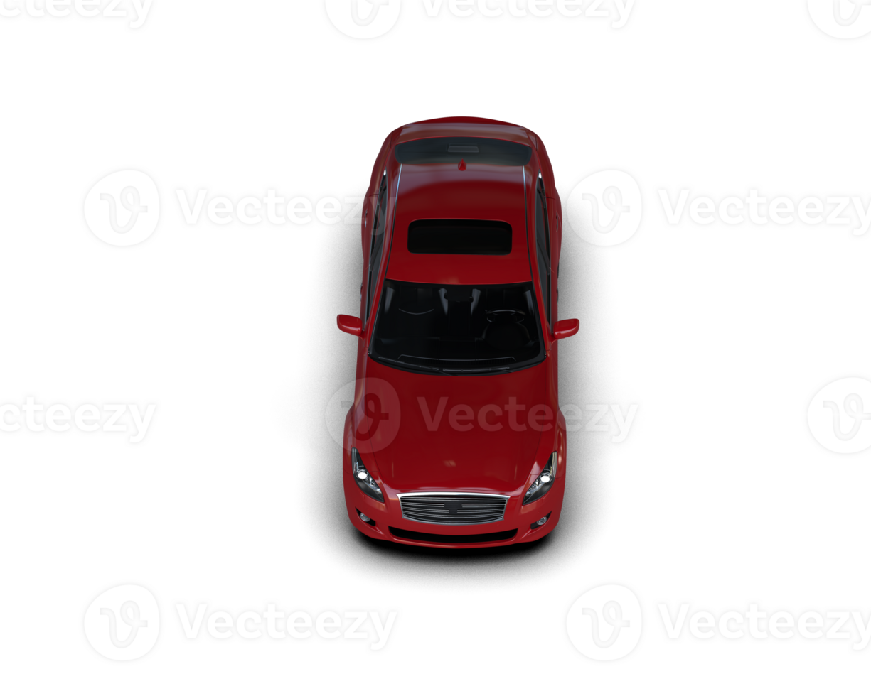 Modern car isolated on background. 3d rendering - illustration png