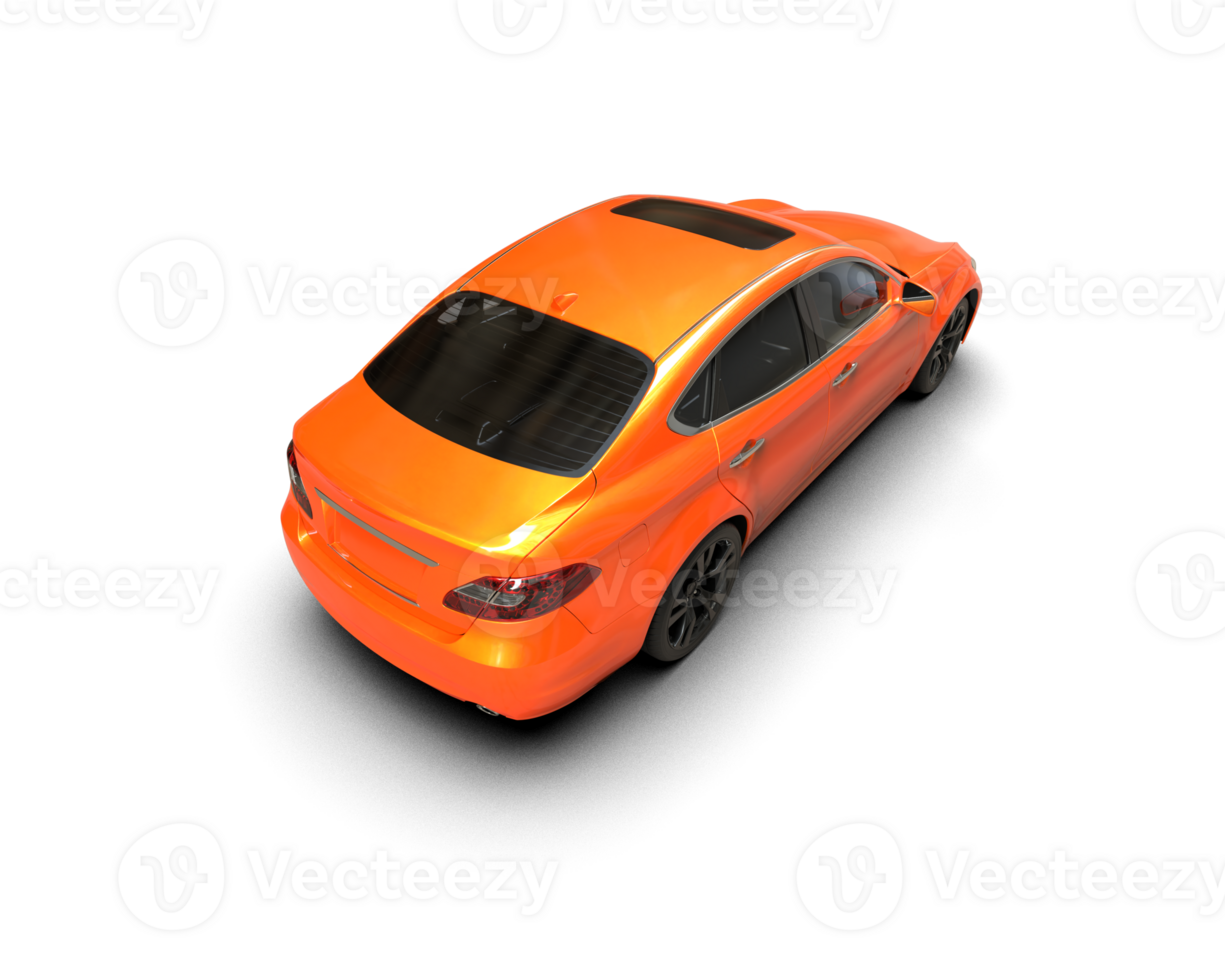 Modern car isolated on background. 3d rendering - illustration png