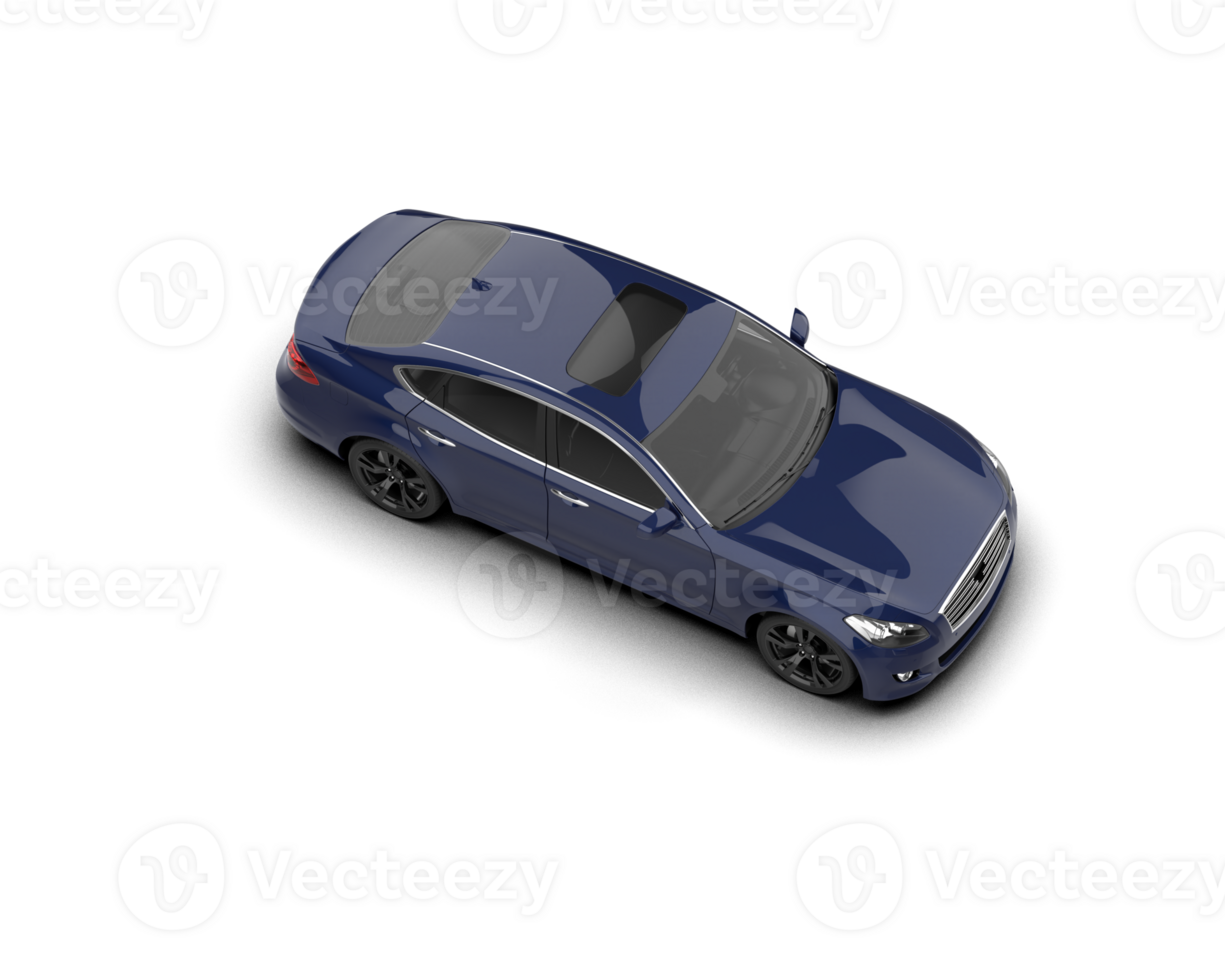 Modern car isolated on background. 3d rendering - illustration png