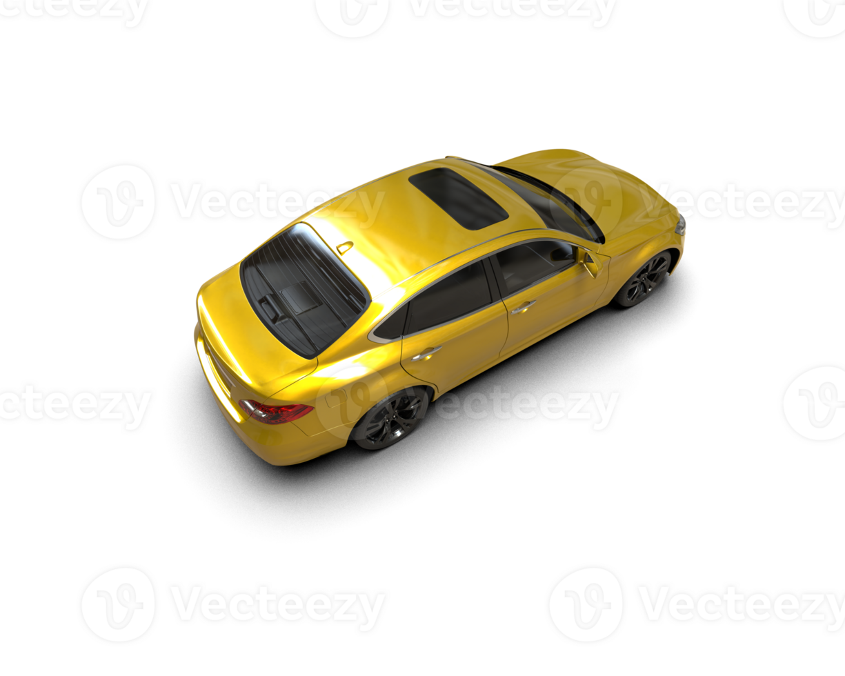 Modern car isolated on background. 3d rendering - illustration png