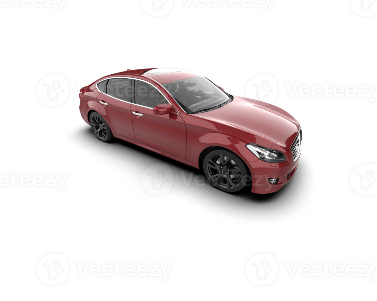Modern car isolated on background. 3d rendering - illustration png