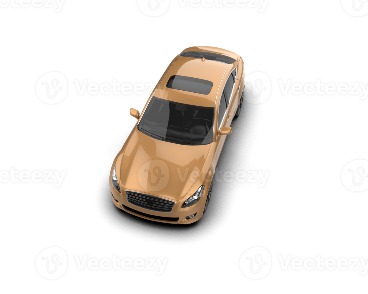 Modern car isolated on background. 3d rendering - illustration png