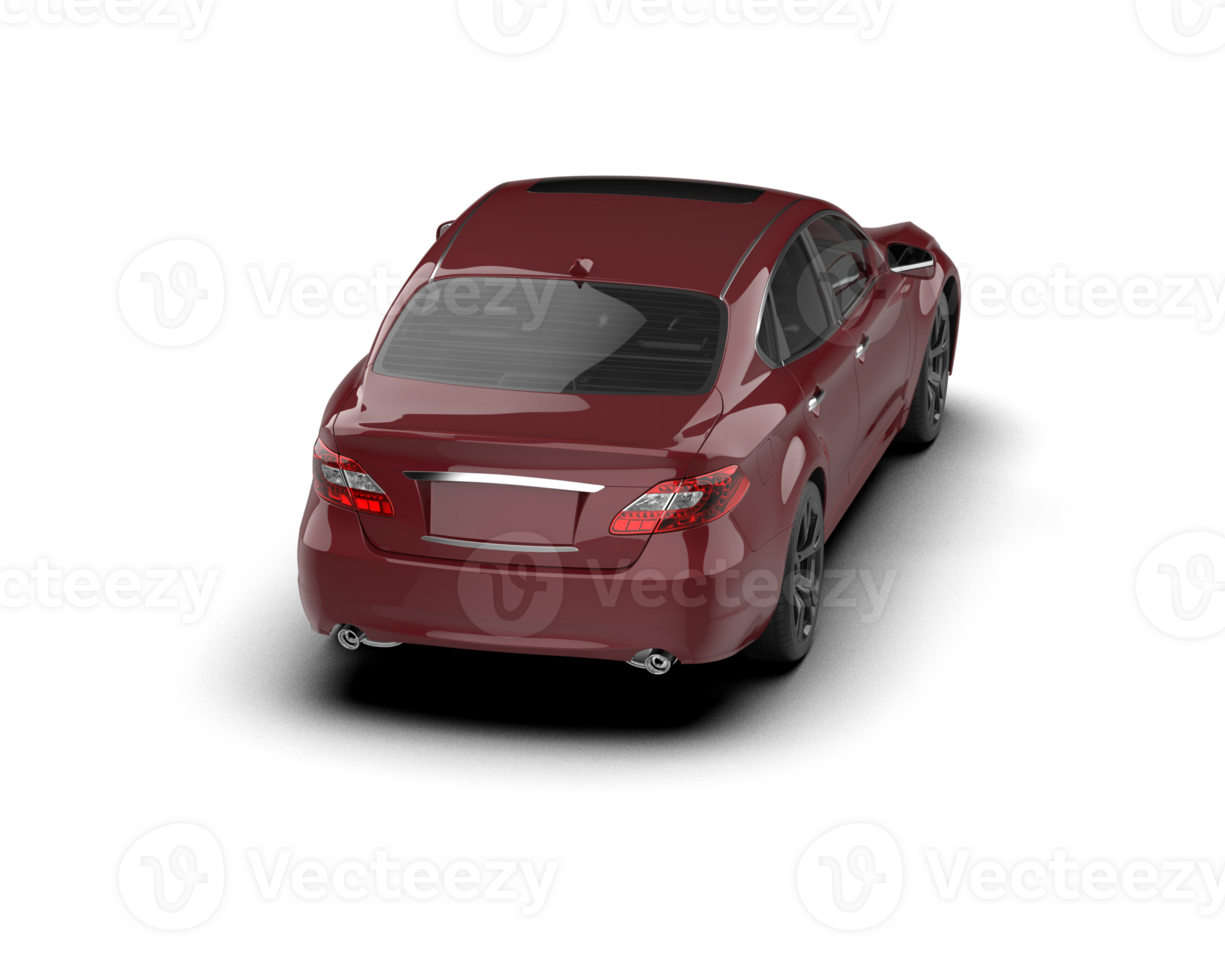 Modern car isolated on background. 3d rendering - illustration png
