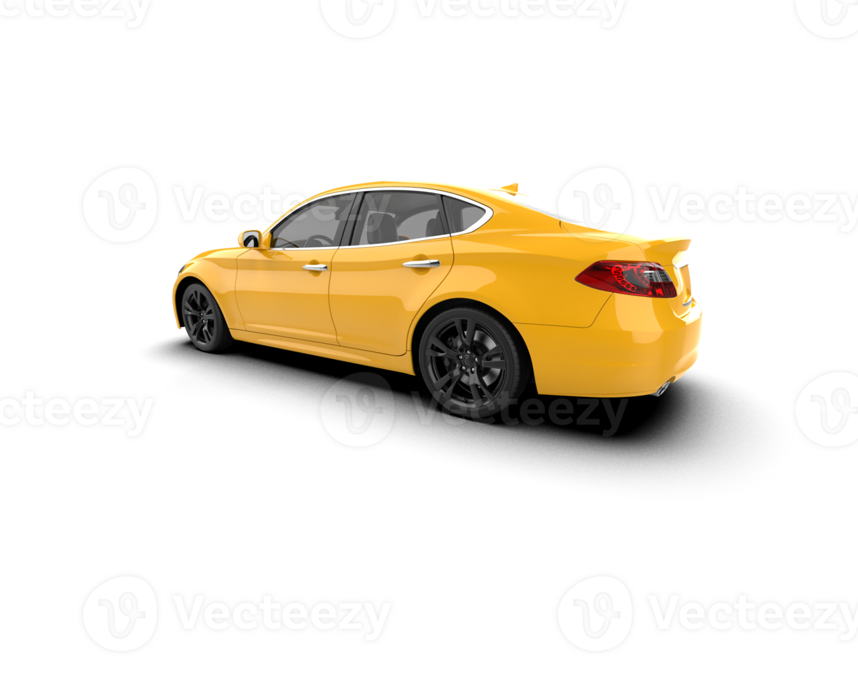 Modern car isolated on background. 3d rendering - illustration png