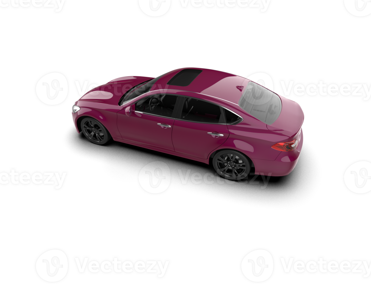 Modern car isolated on background. 3d rendering - illustration png