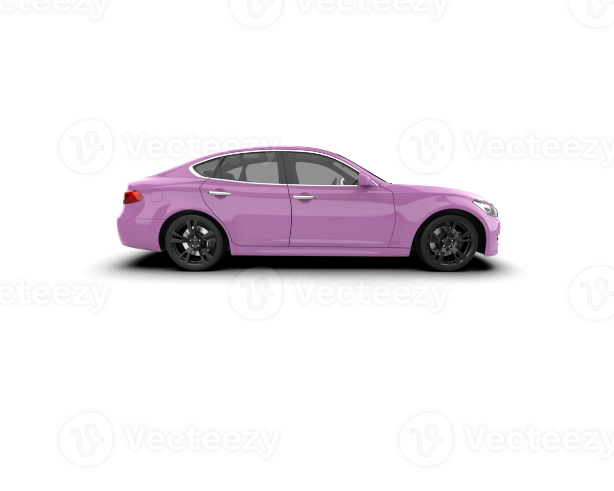 Modern car isolated on background. 3d rendering - illustration png